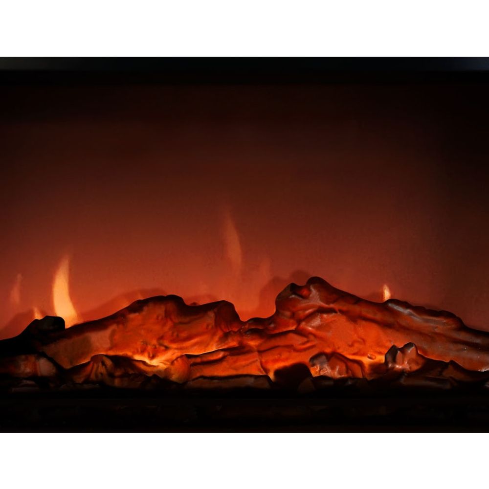 Electric Fireplace 3D Flame Effect Timer Portable Indoor Heater 2000W