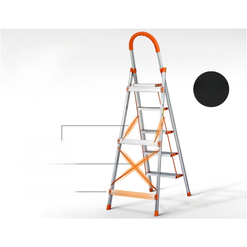 Home Multi-Purpose Ladder Folding Aluminium Non Slip Platform - 5 Steps