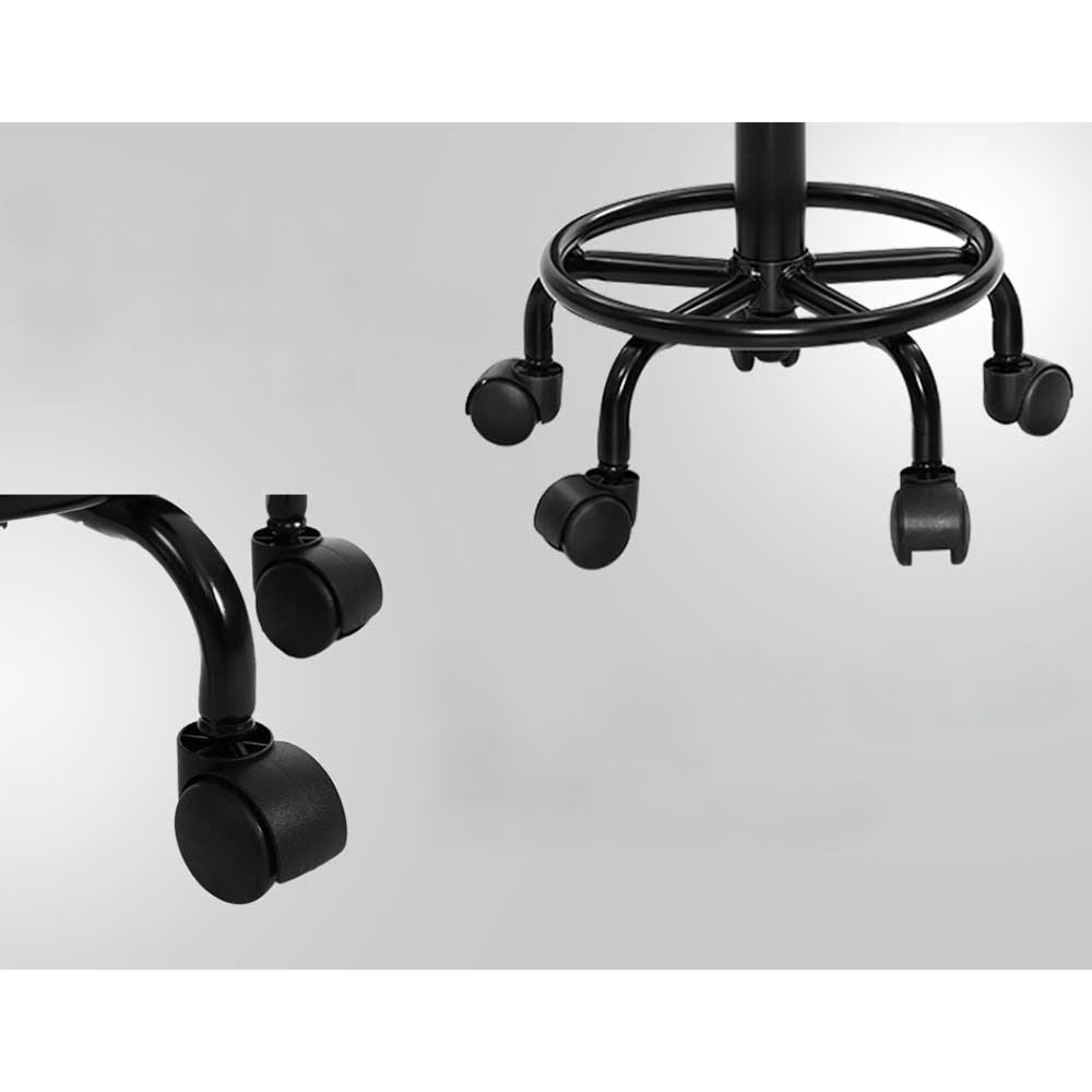 2X Salon Stool Swivel Backrest Chair Barber Hairdressing Hydraulic Lift