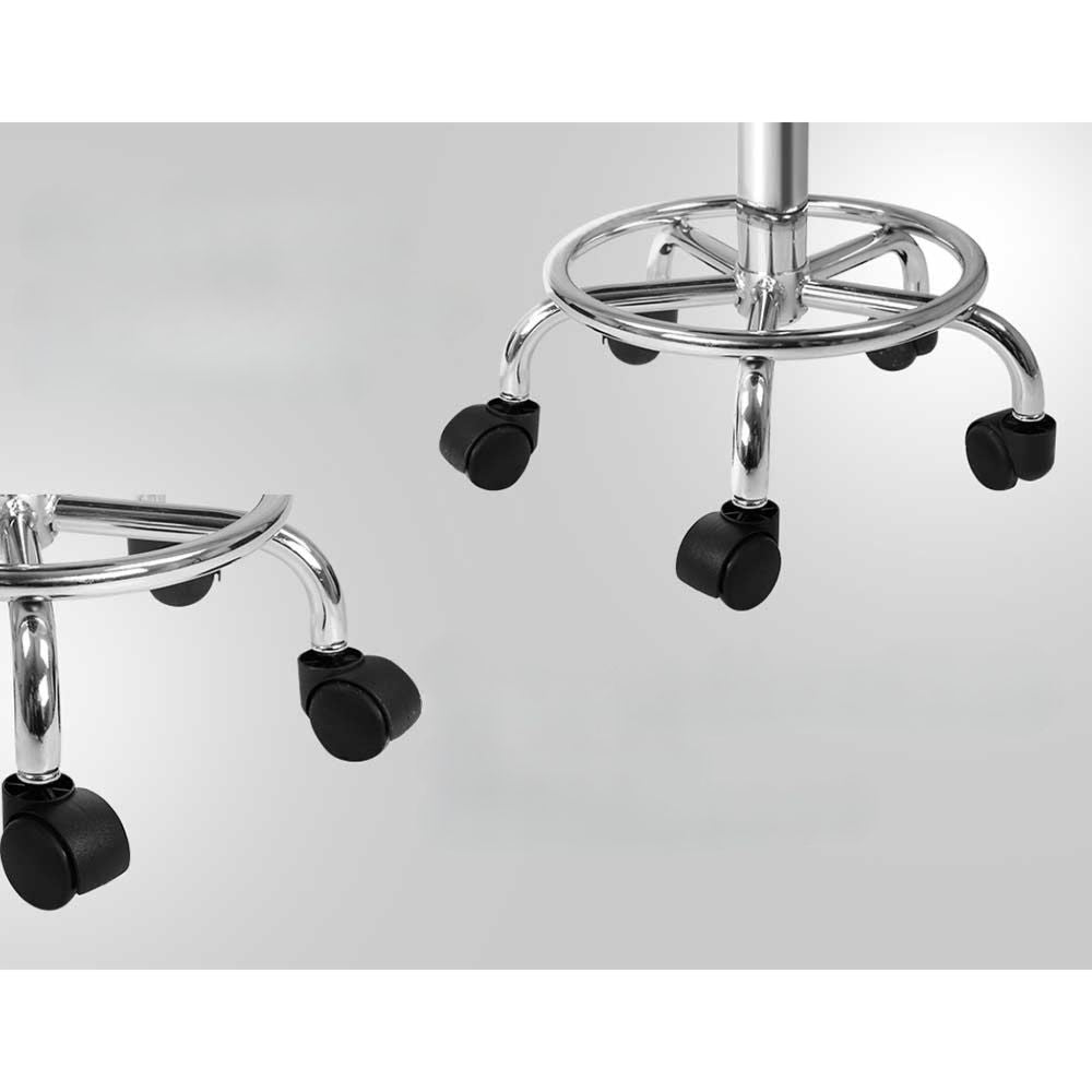 2X Salon Stool Swivel Backrest Chair Barber Hairdressing