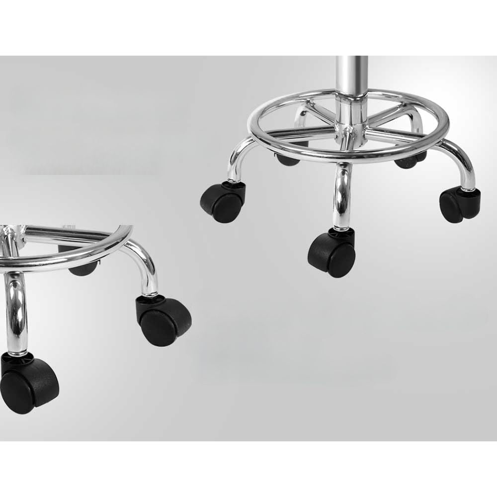 2X Salon Stool Swivel Round Barber Hair Bar Stools White