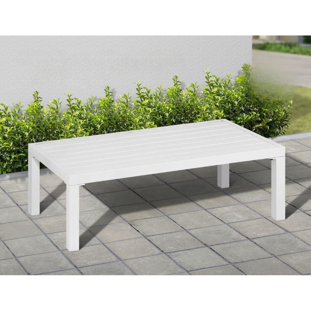 Aluminium Outdoor Sofa Table Chair Furniture Lounge Set - 4 Seater