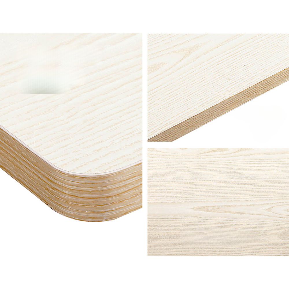Electric Standing Desk Motorised Sit Stand Desks Table White Oak 140cm