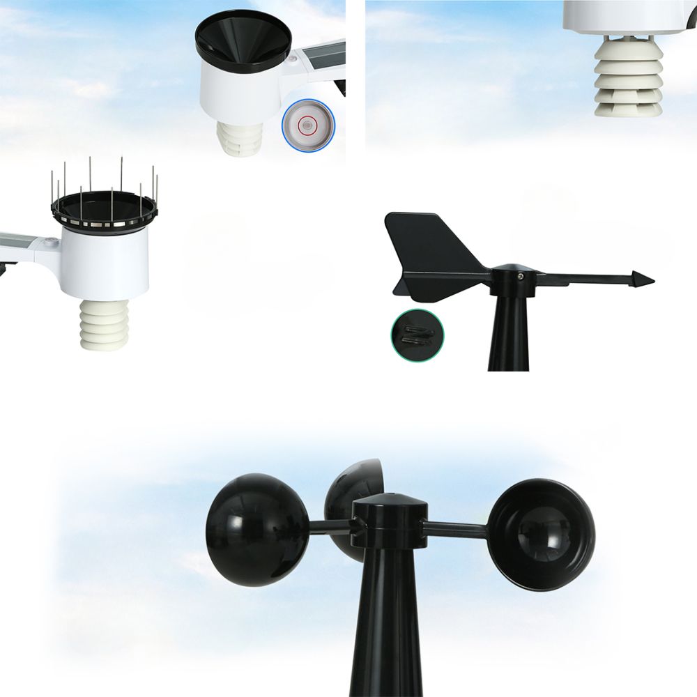 Weather Station Indoor Outdoor Wireless WiFi Professional Solar Sensor