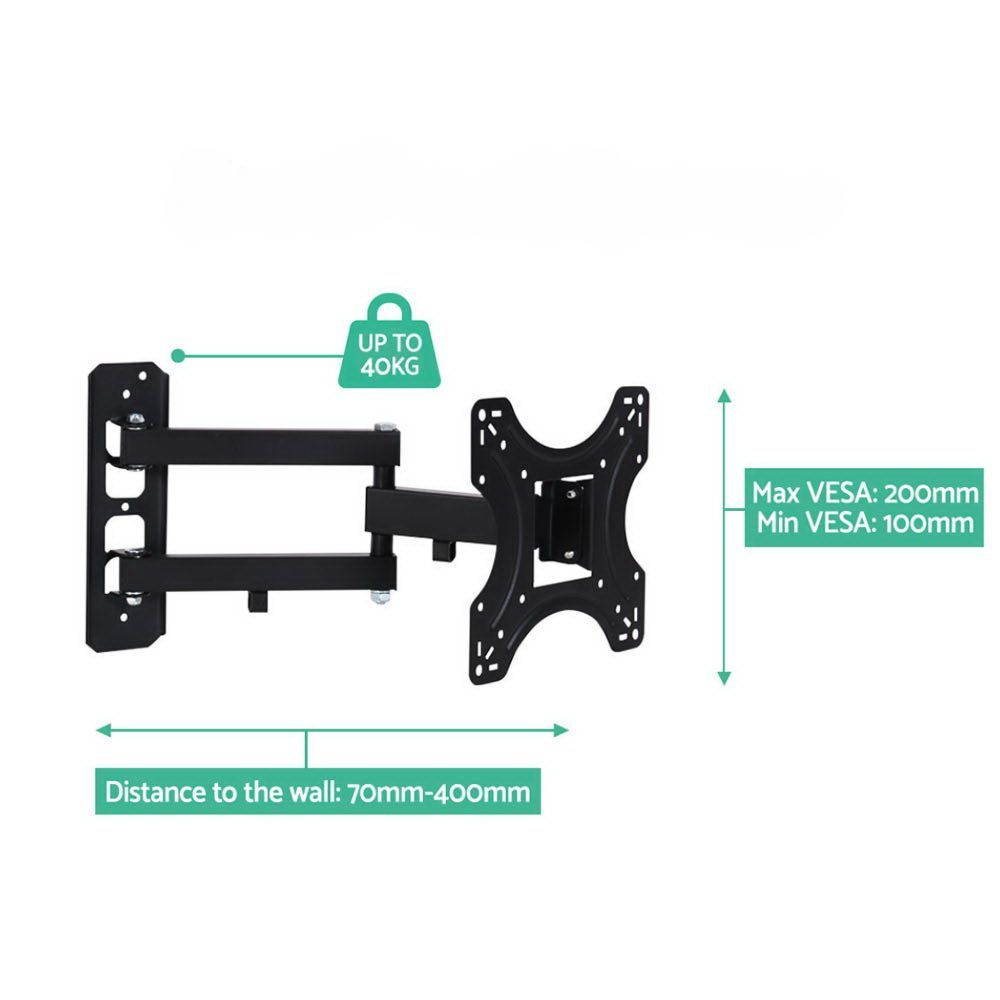 TV Wall Mount Bracket Tilt Swivel Full Motion 32 37 42 Inch Plasma Screen LCD