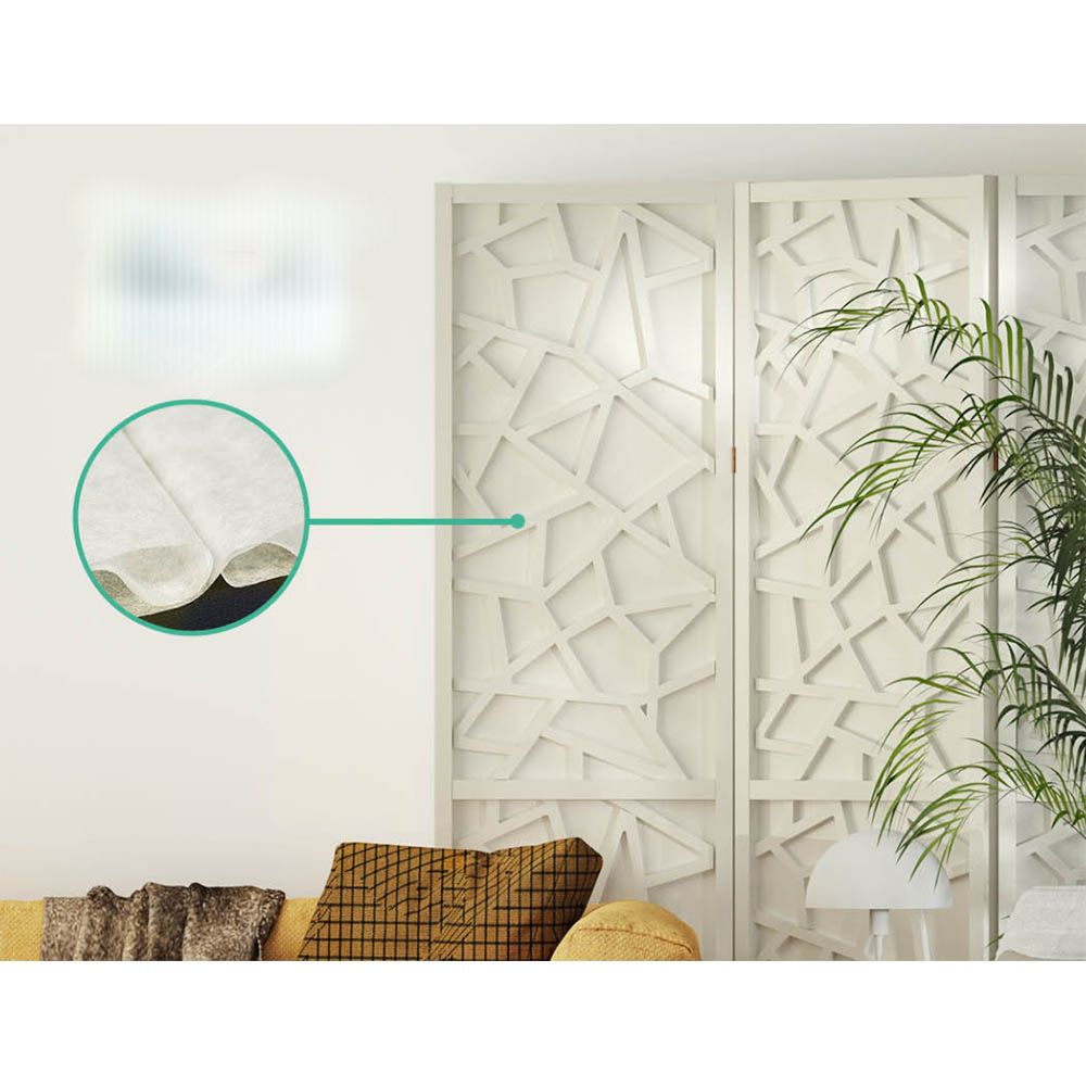 Room Divider Screen Privacy Wood Dividers Stand 8 Panel White