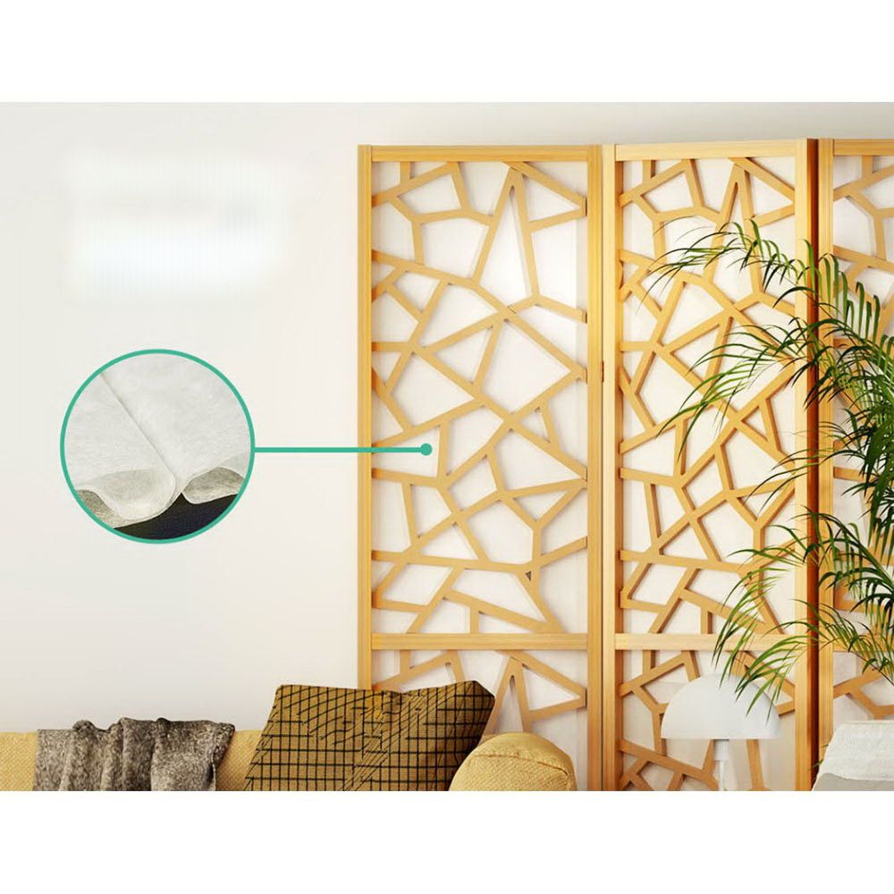 Room Divider Screen Privacy Wood Dividers Stand 8 Panel Natural