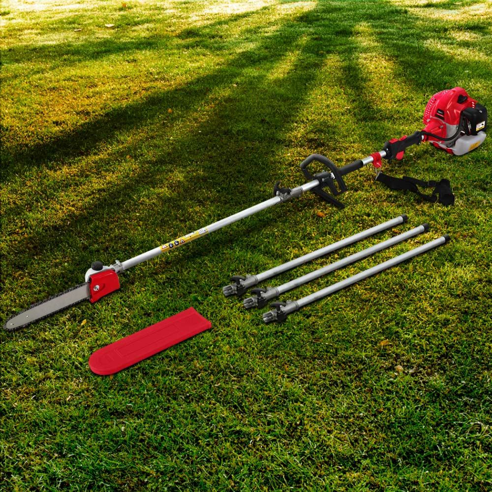 Chainsaw Petrol Saw Chain Pruner Extended Spark Plug 65CC - Red