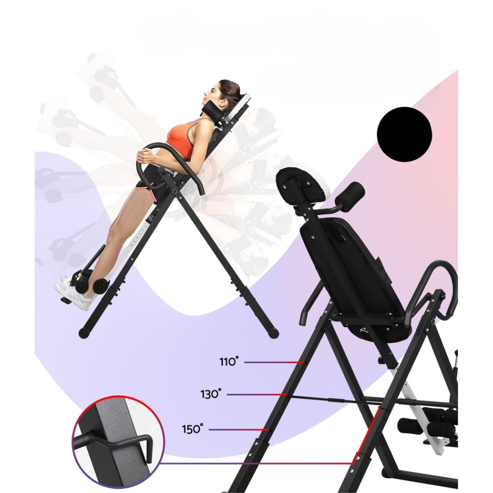 Home Gym Inversion Table Gravity Exercise Inverter Back Stretcher - Max User Weight 120kg