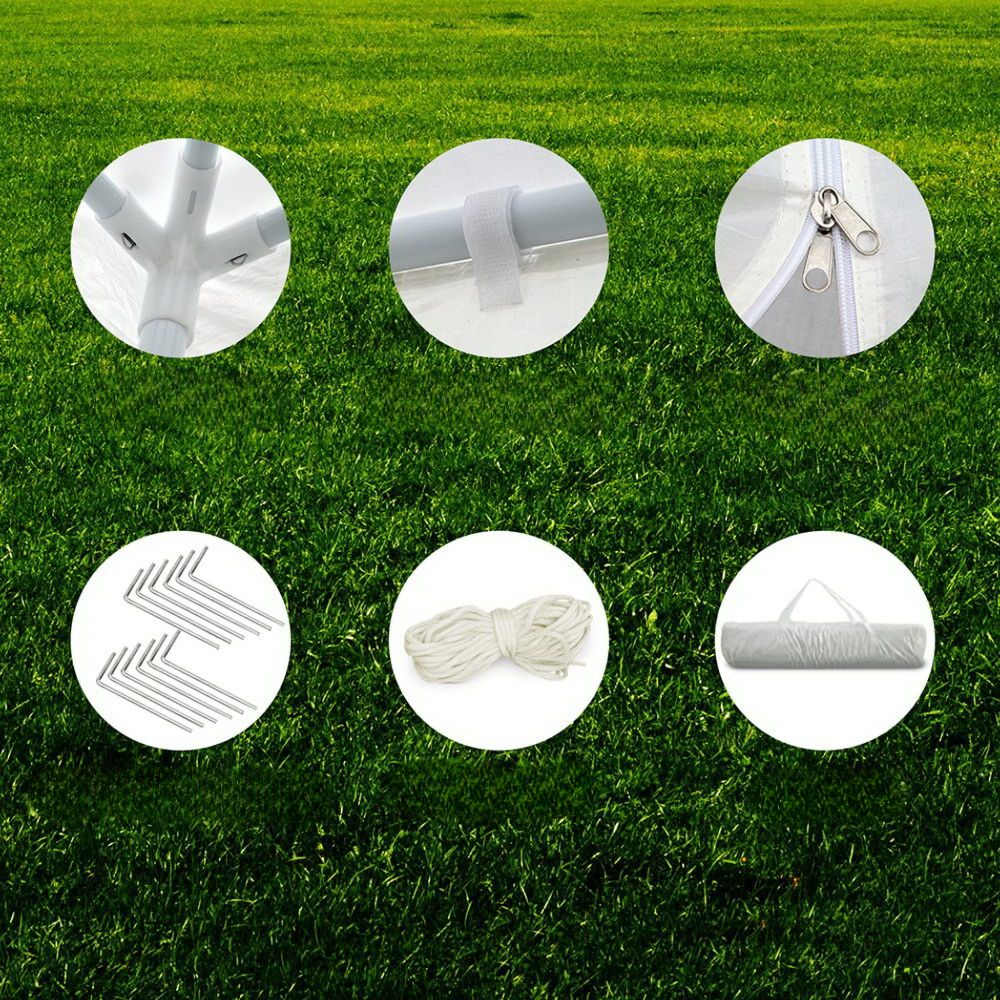 Outdoor Wedding Party Camping Gazebo Tent 8 Wall Panels - 3x9m