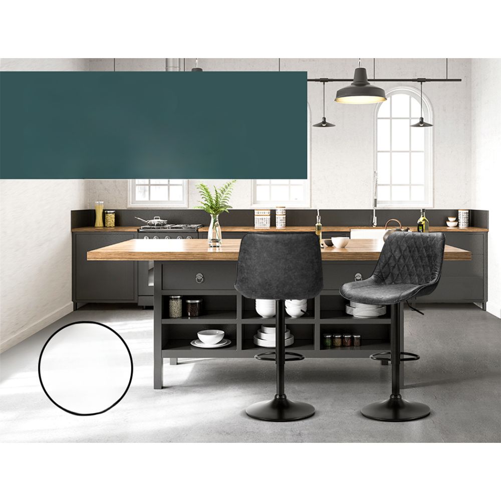 Set of 2 Bar Stools Kitchen Stool Chairs Metal Barstool Dining Chair Black