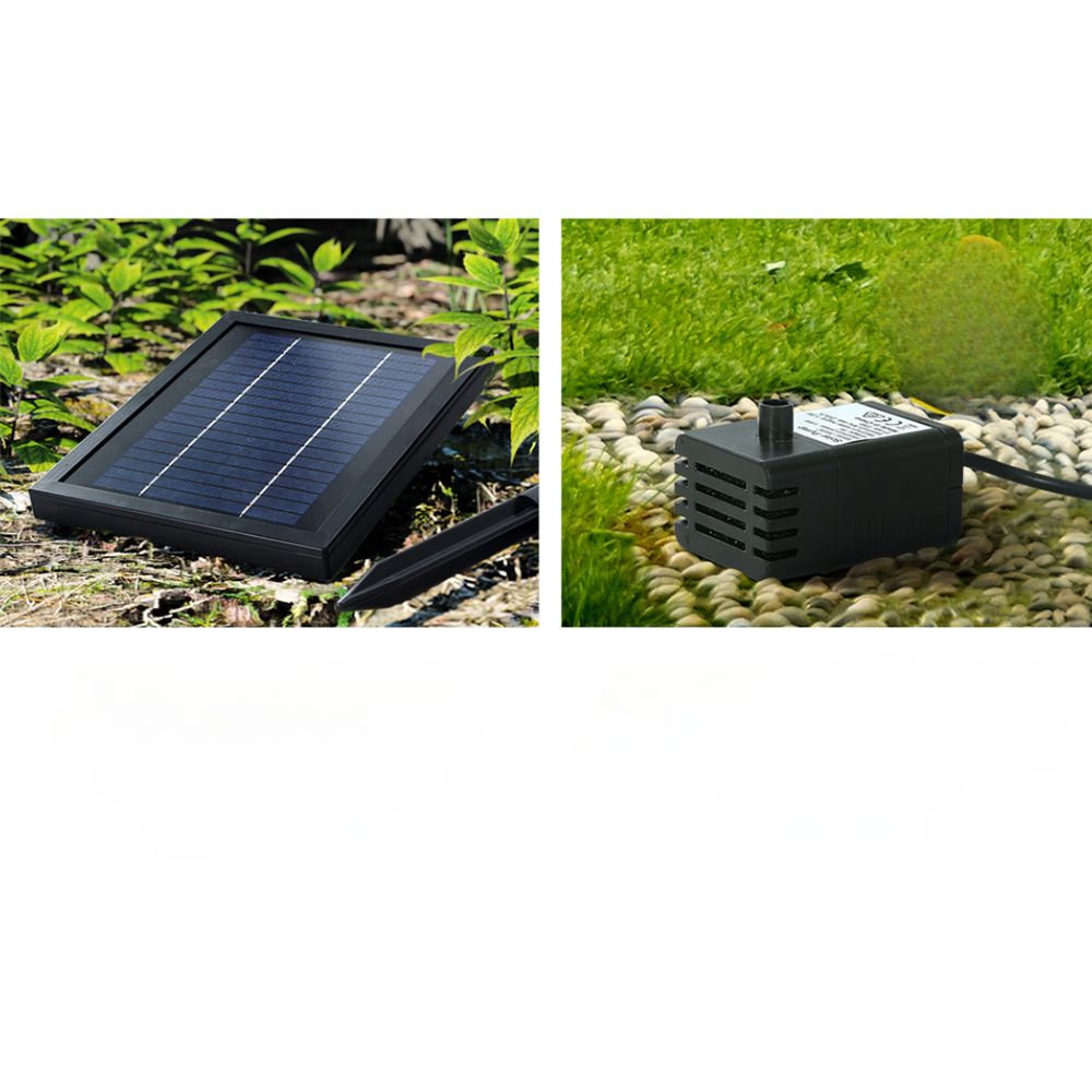 Solar Water Fountain Features Outdoor LED Lights Bird Bath - 3 Tiers