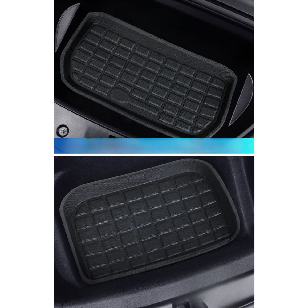 Car Rubber Floor Trunk Toolbox Cargo Mat - For Tesla Model Y
