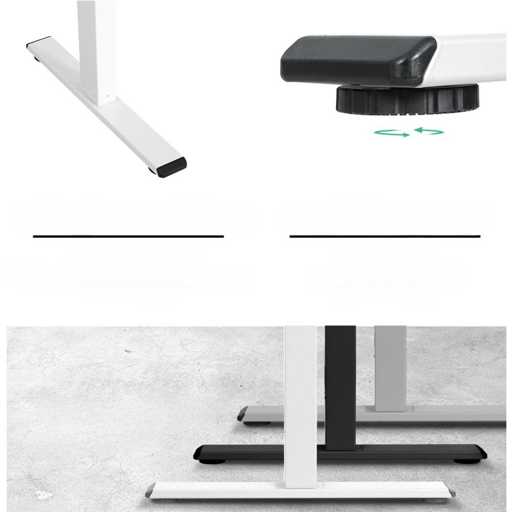 Standing Desk Sit Stand Motorised Height Adjustable Frame Only White