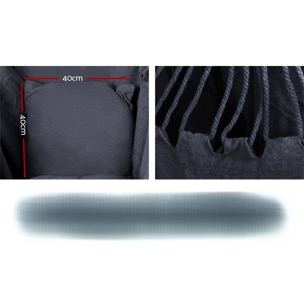 Outdoor Hanging Hammock Pillow Chair with Stand - Grey