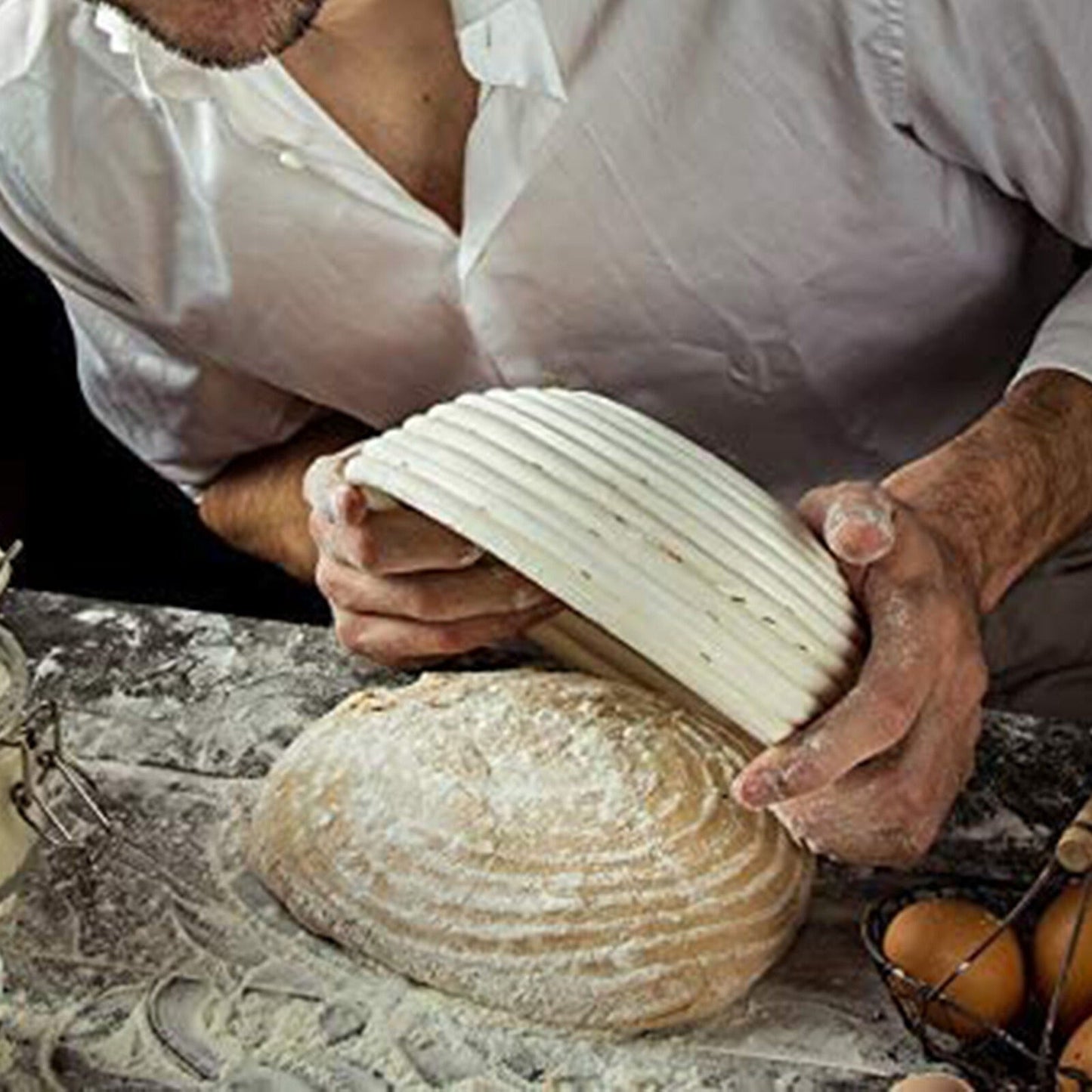 Round Bread Proofing Rattan Basket Sourdough Banneton Fermentation Tool