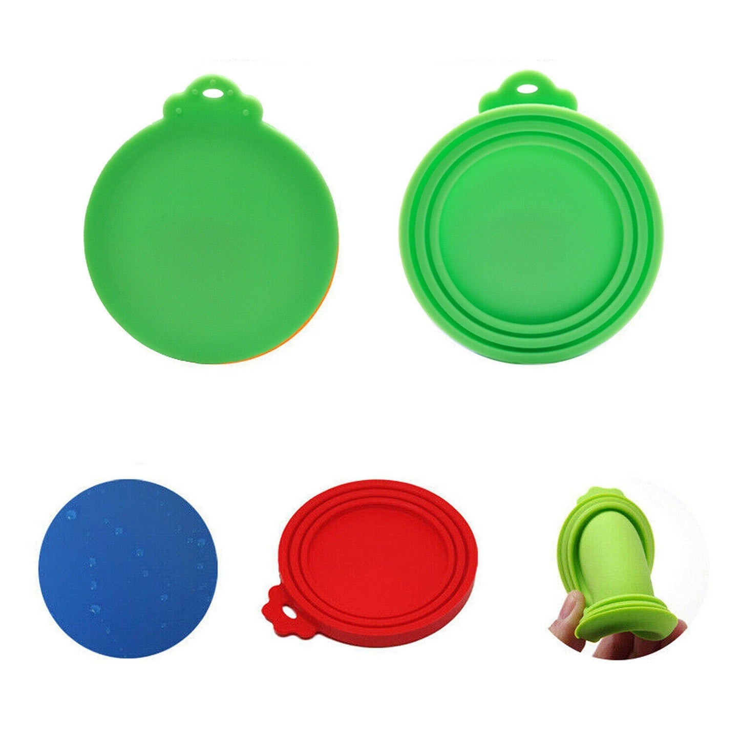 Reusable Silicone Pet Food Can Lid Universal Fit Storage Covers