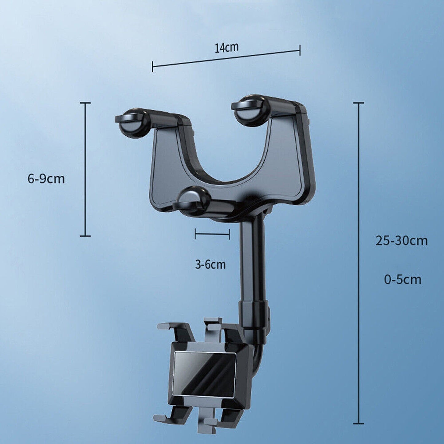 Universal Rotatable Car Phone Holder Rearview Mirror Mount Bracket