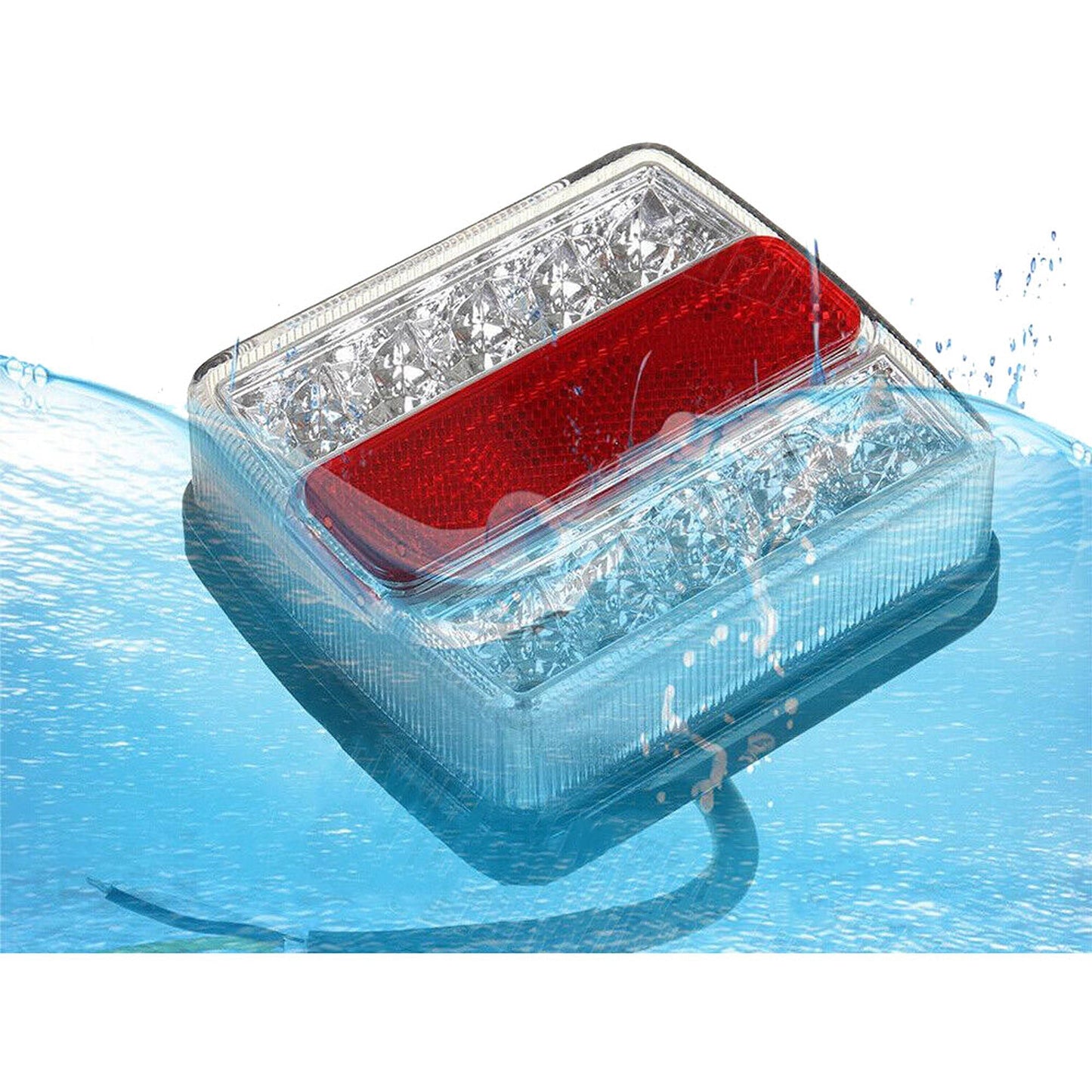 Submersible LED Tail Lights for Boats and Trailers Waterproof 26 LED
