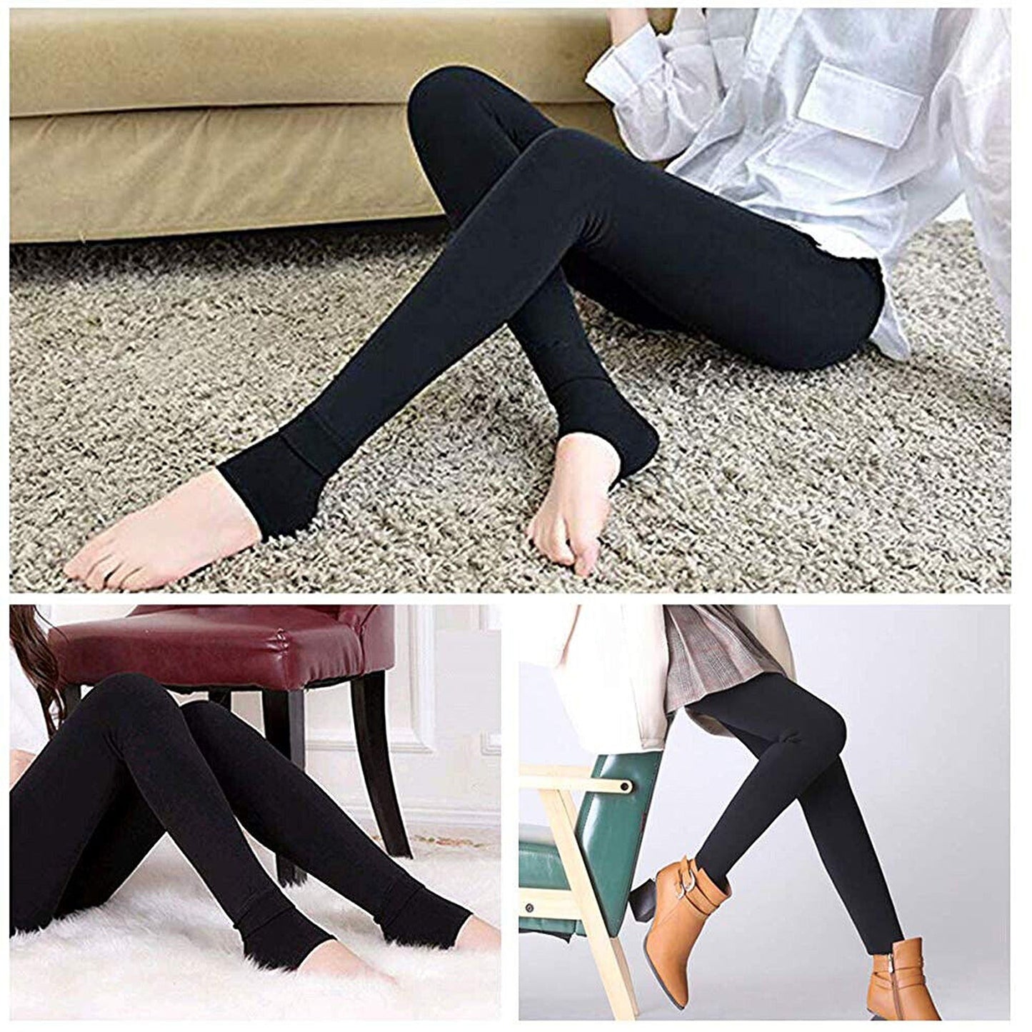 Stretch Fleece Fitness Pants for Women Winter Warm Leggings
