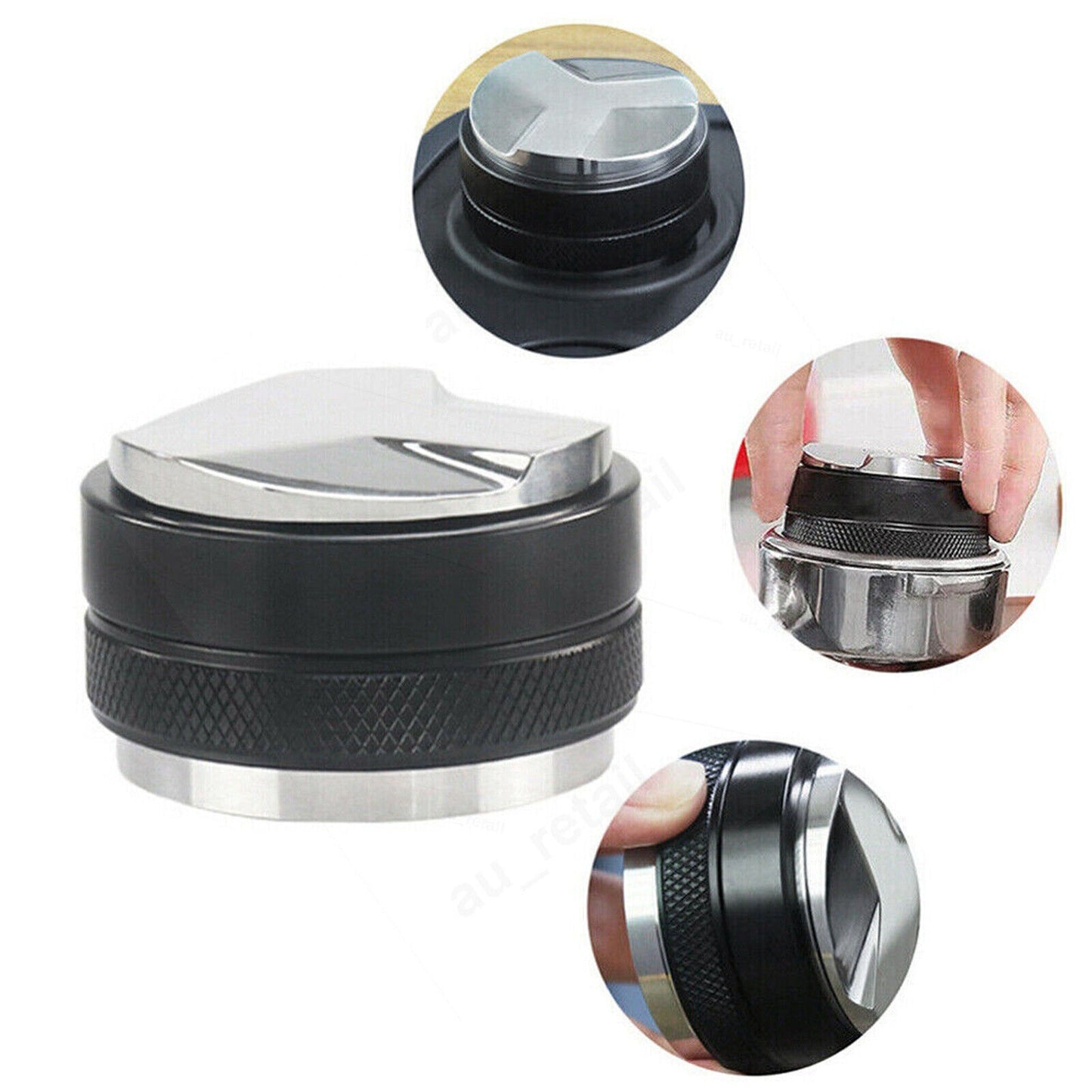 51mm Coffee Tamper Distributor Dual Head Espresso Leveler Tool