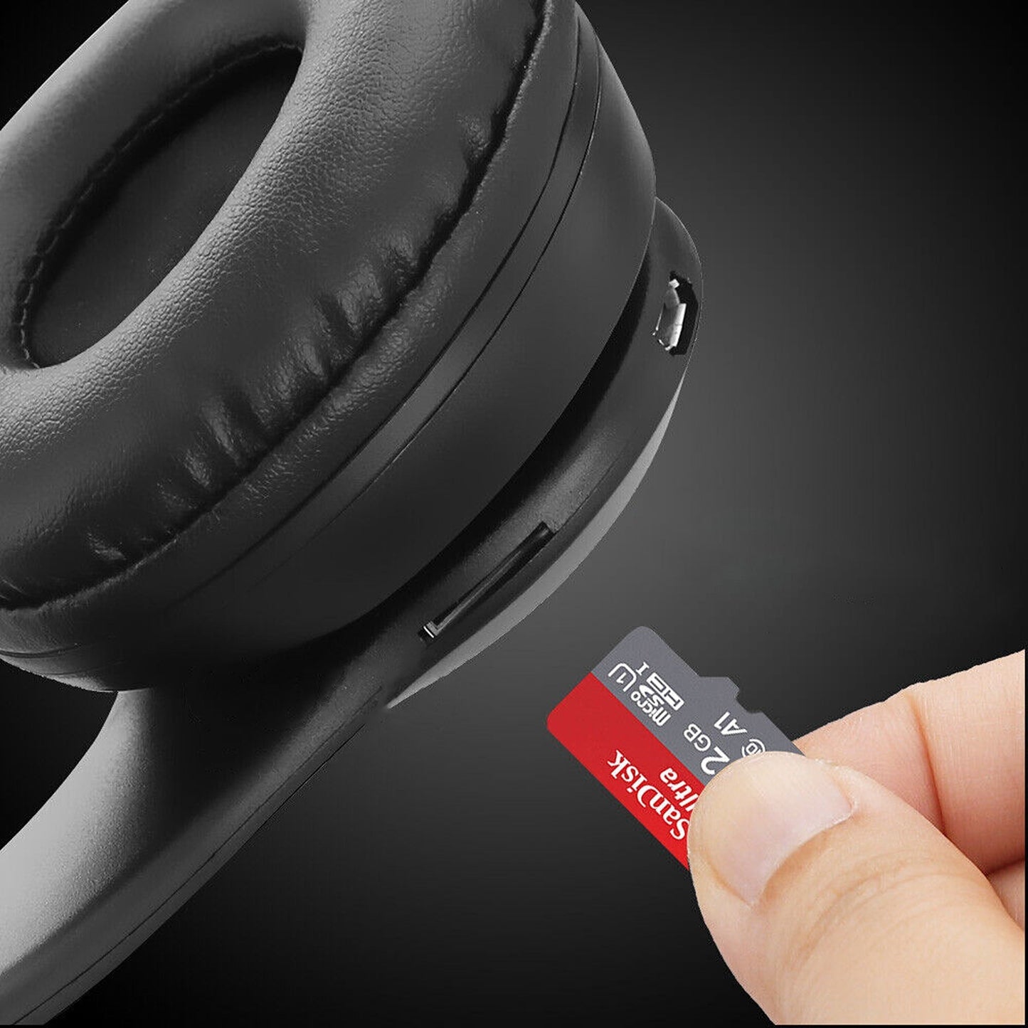 Rechargeable Bluetooth Wireless Headphones with Microphone