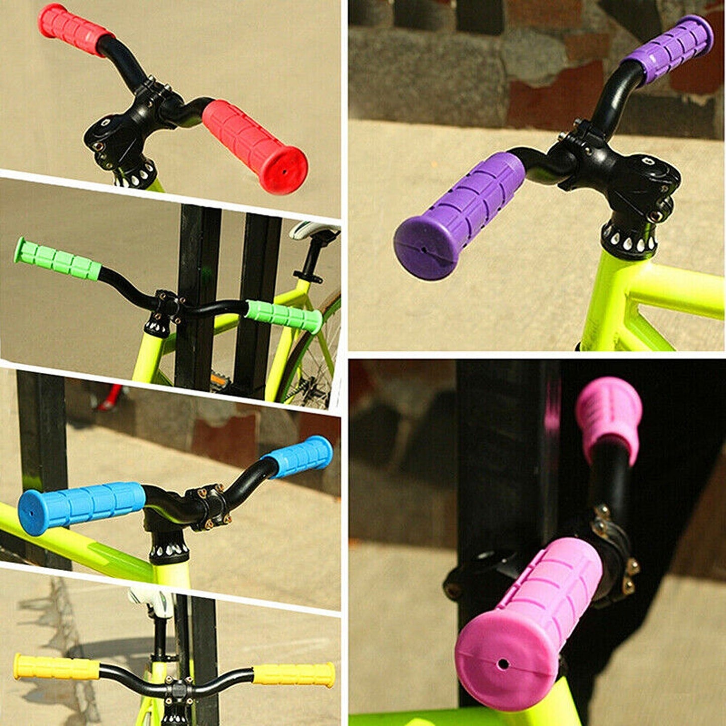 MTB and BMX Bike Handlebar Rubber Grips for Improved Control