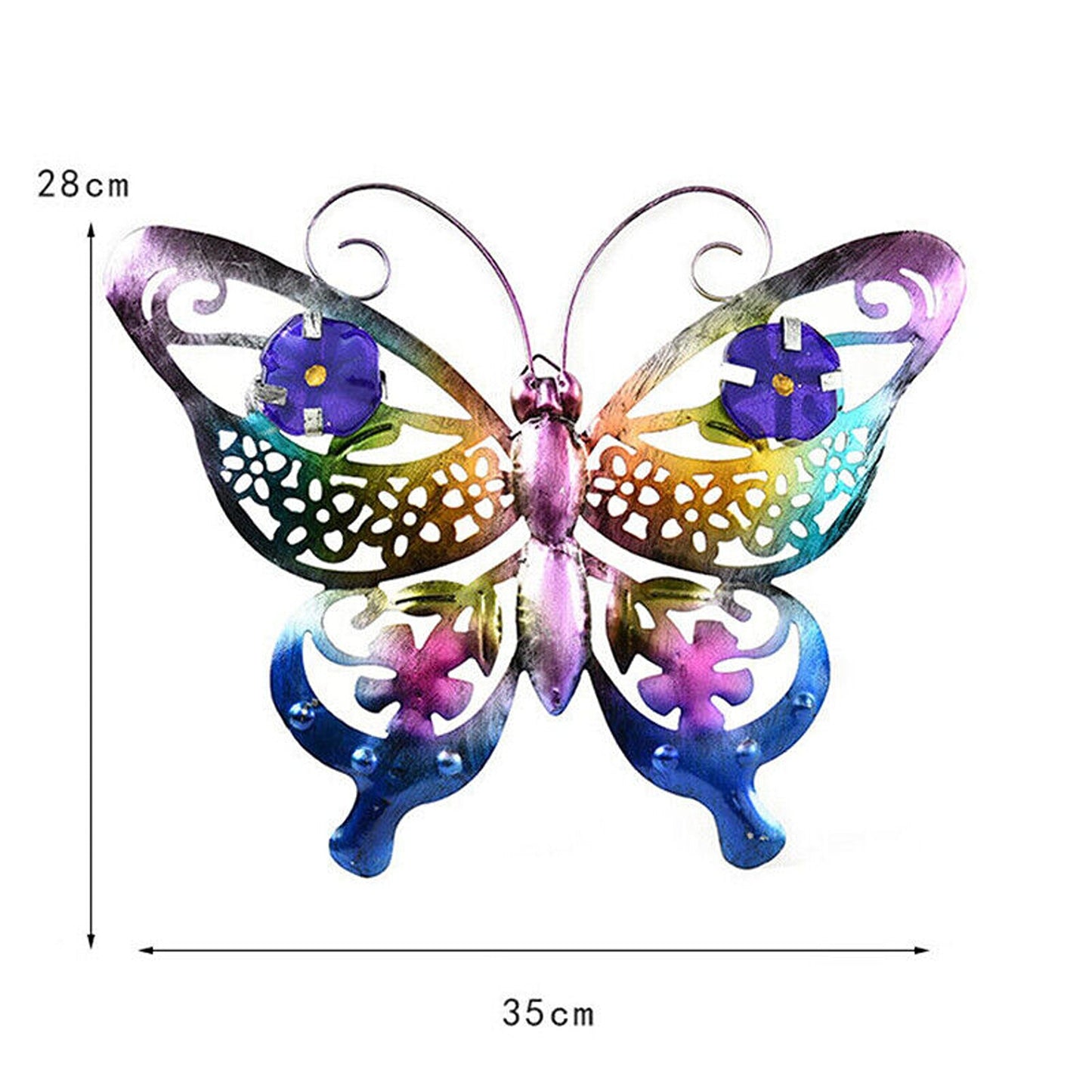 3D Butterfly Iron Wall Art Outdoor Garden Hanging Ornaments