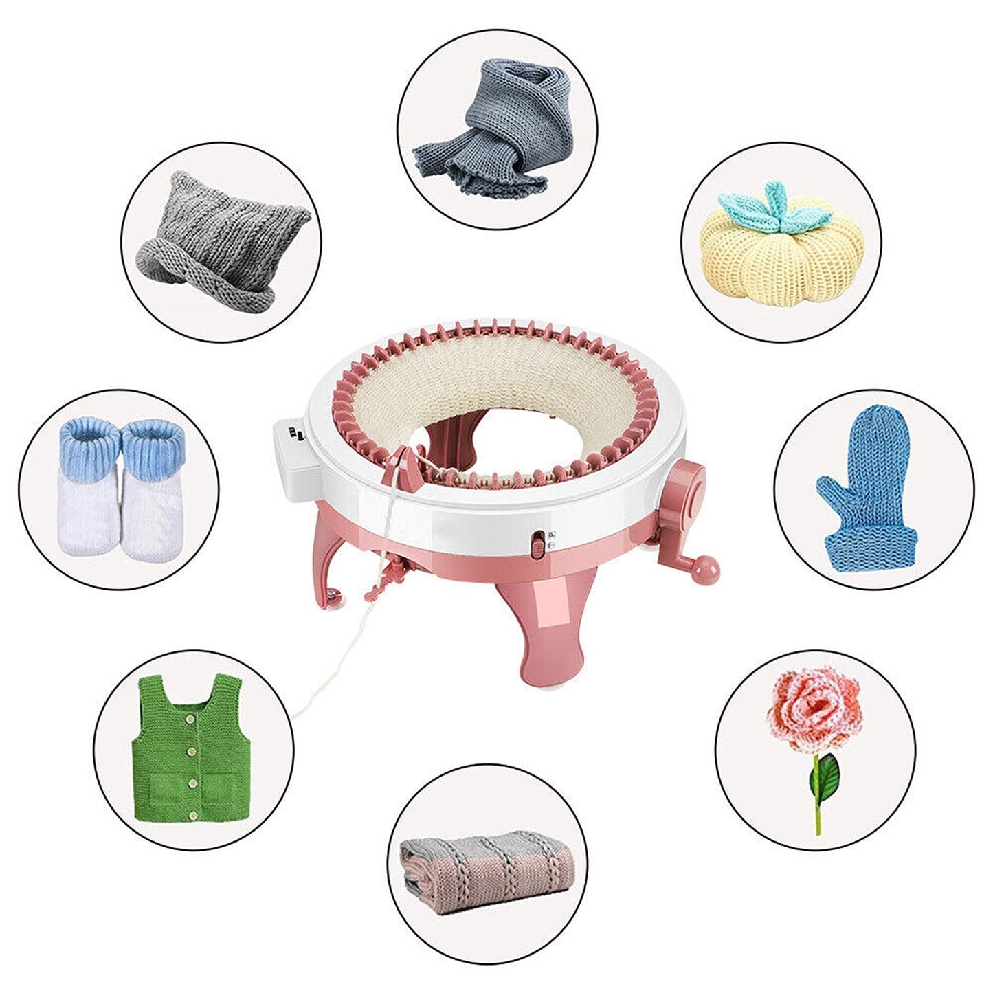 DIY Hand Knitting Sewing Machine with Accessories for Craft Projects