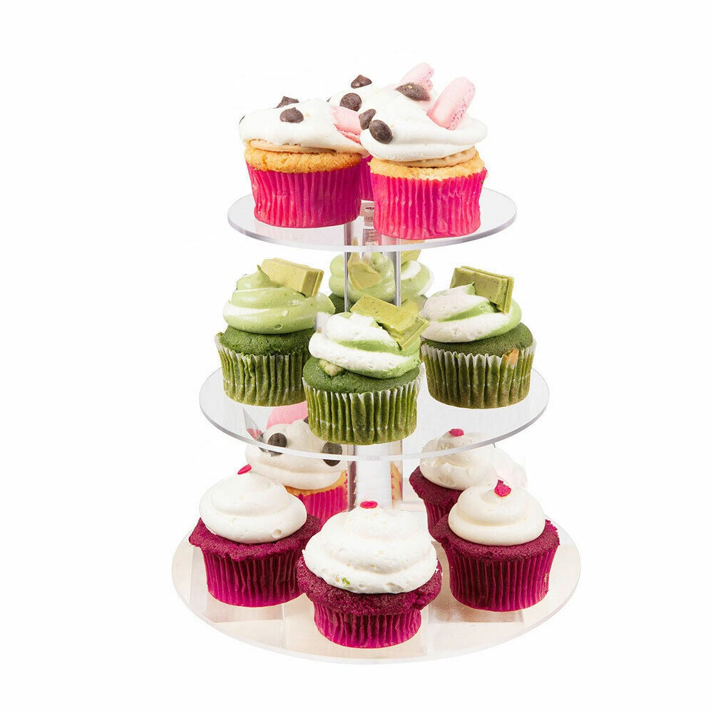 5-Tier Acrylic Serving Stand for Cupcakes and Parties