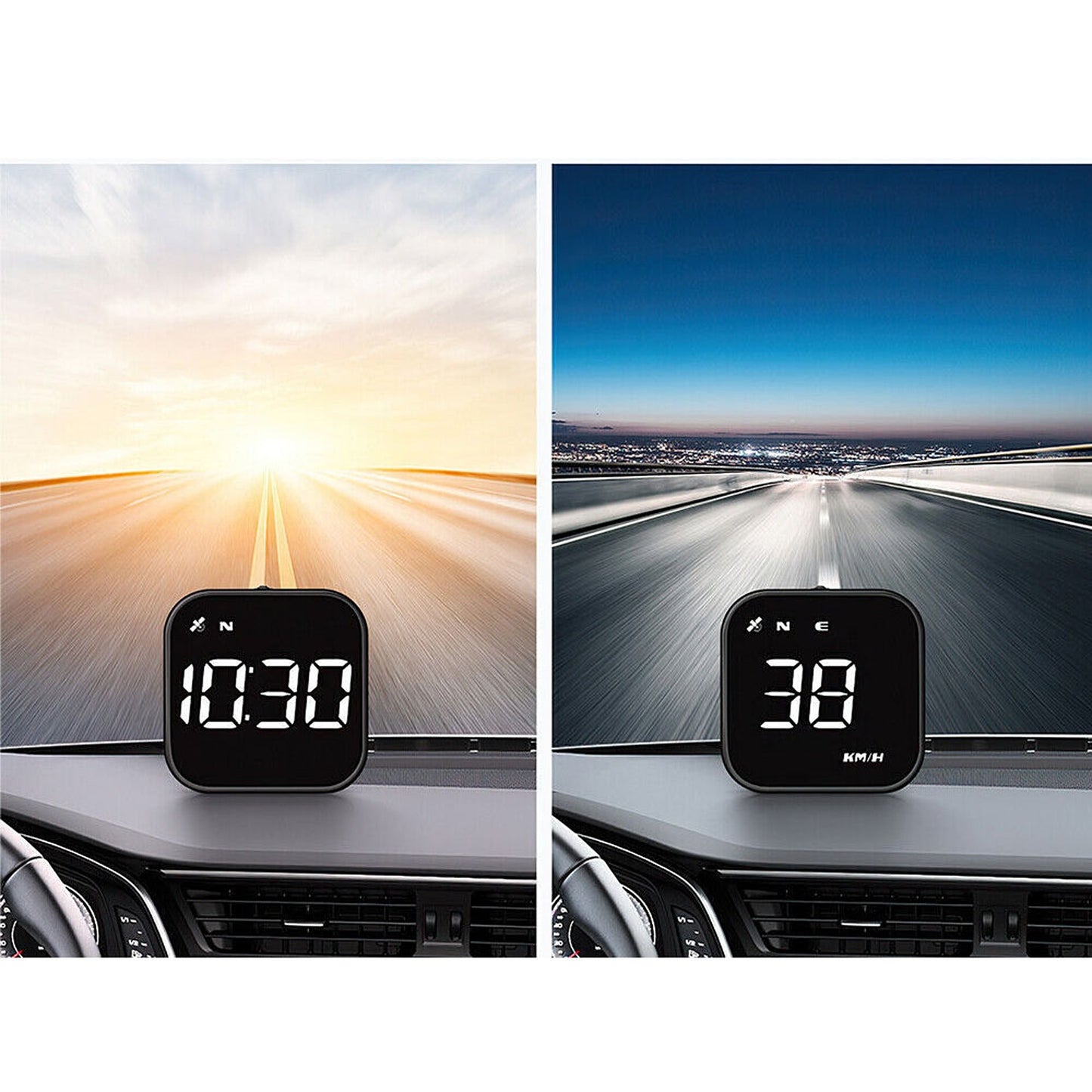 Universal Digital Car GPS Speedometer with HUD and Overspeed Alarm