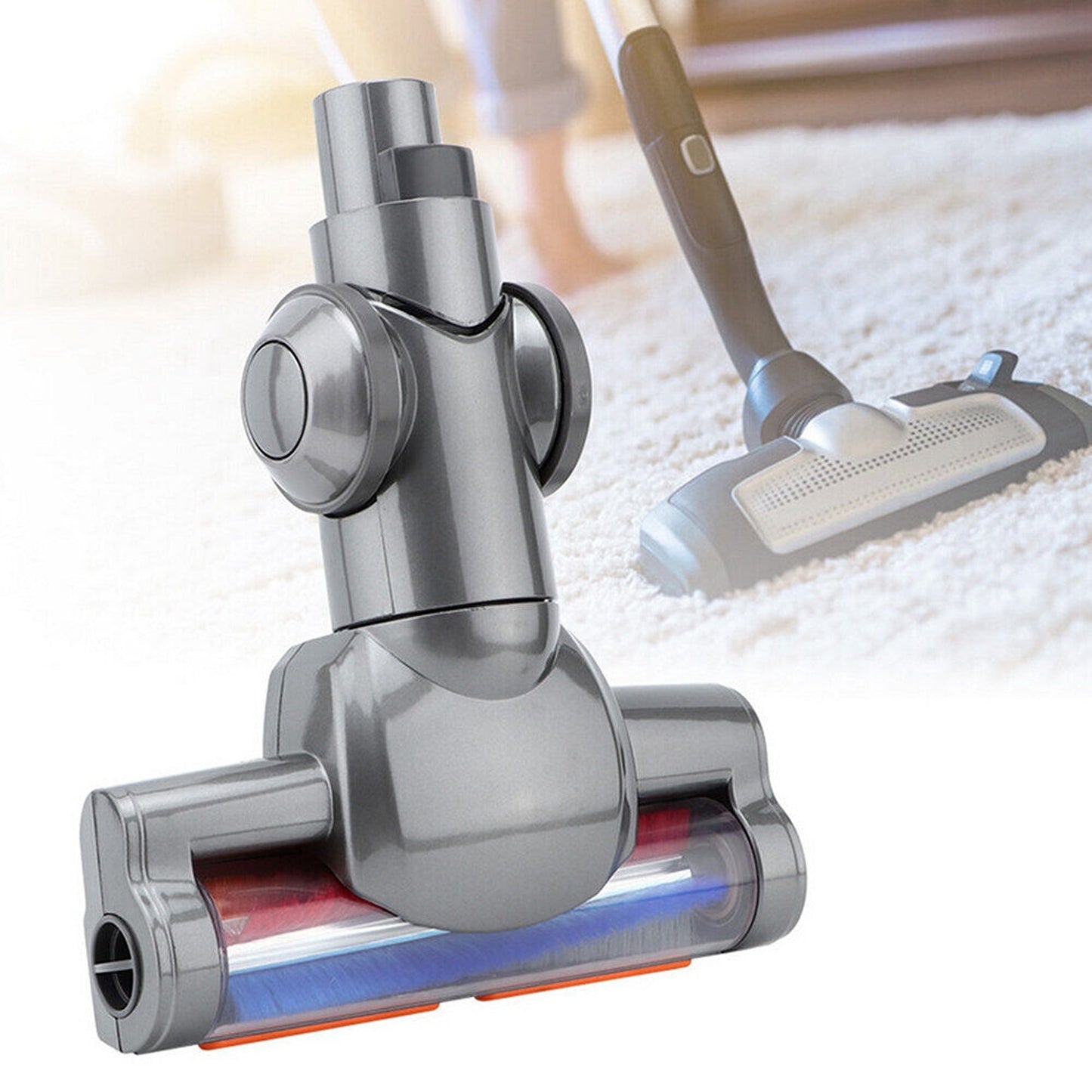 Dyson-Compatible Floor Head with Roller Brush for V6 DC58 DC59 Models