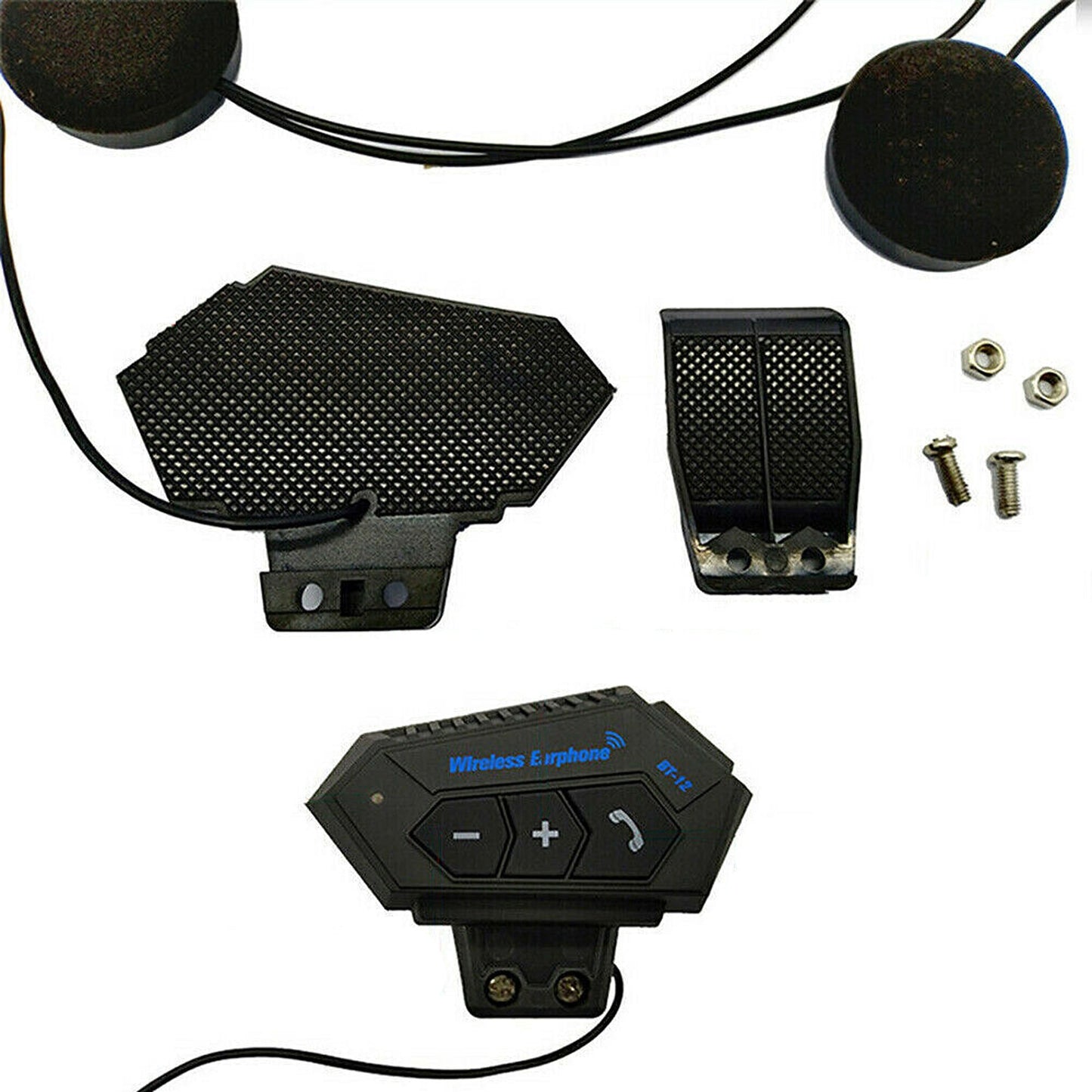 Motorcycle Helmet Bluetooth Intercom Headset BT-12 Wireless Headphone
