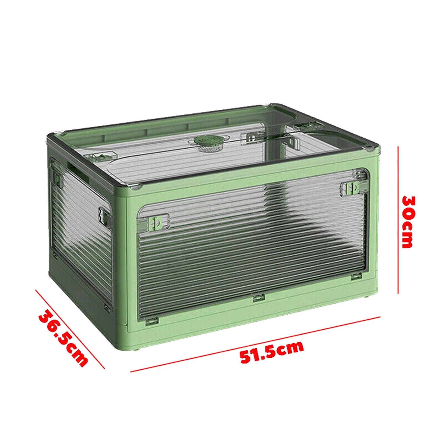 Transparent Plastic Storage Containers Stackable Organizer Box 54L