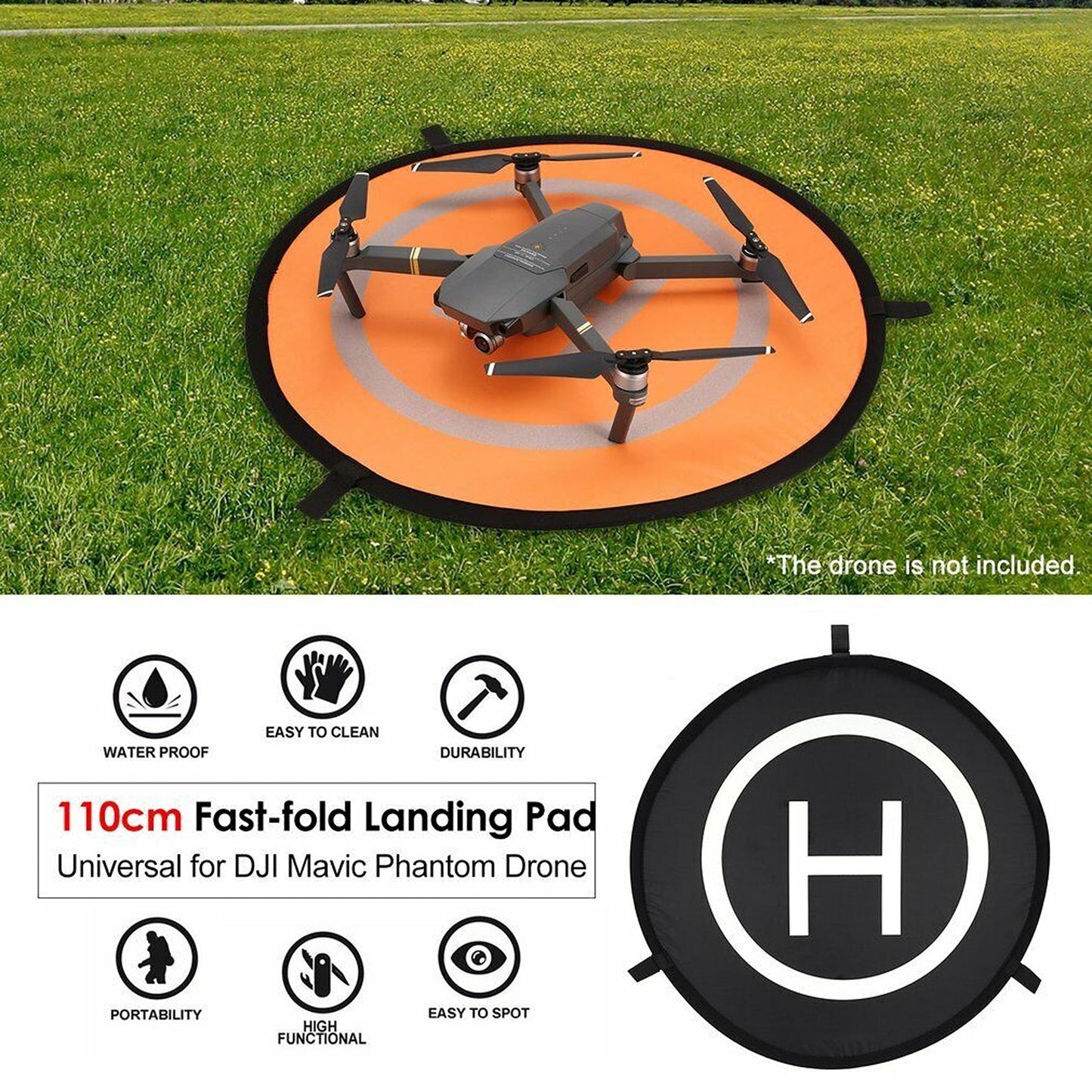 For DJI Mavic Pro 55 And 75 And 110cm HG Fast-Fold Drone Landing Pad