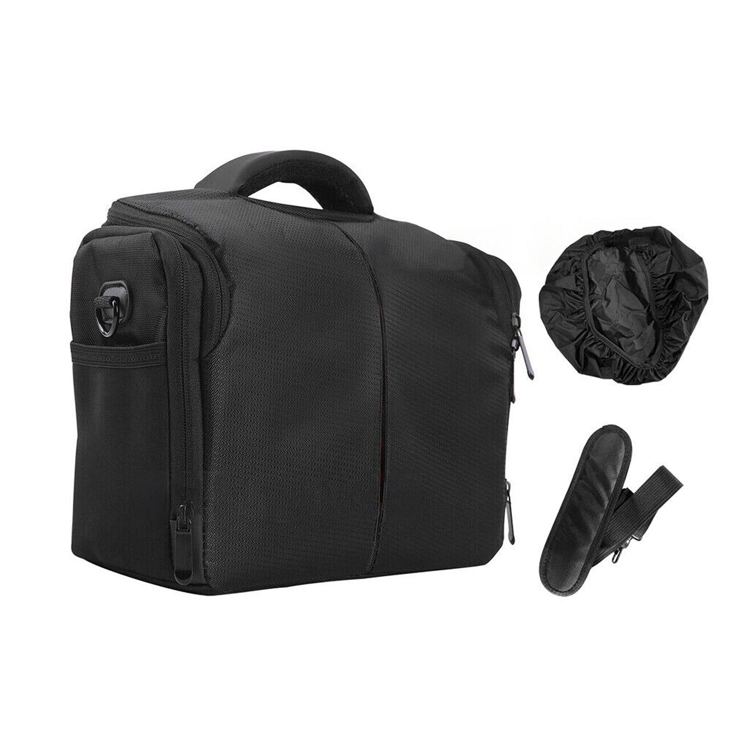 Weatherproof DSLR Camera Carry Bag Shoulder Strap Lens Case for Major Brands