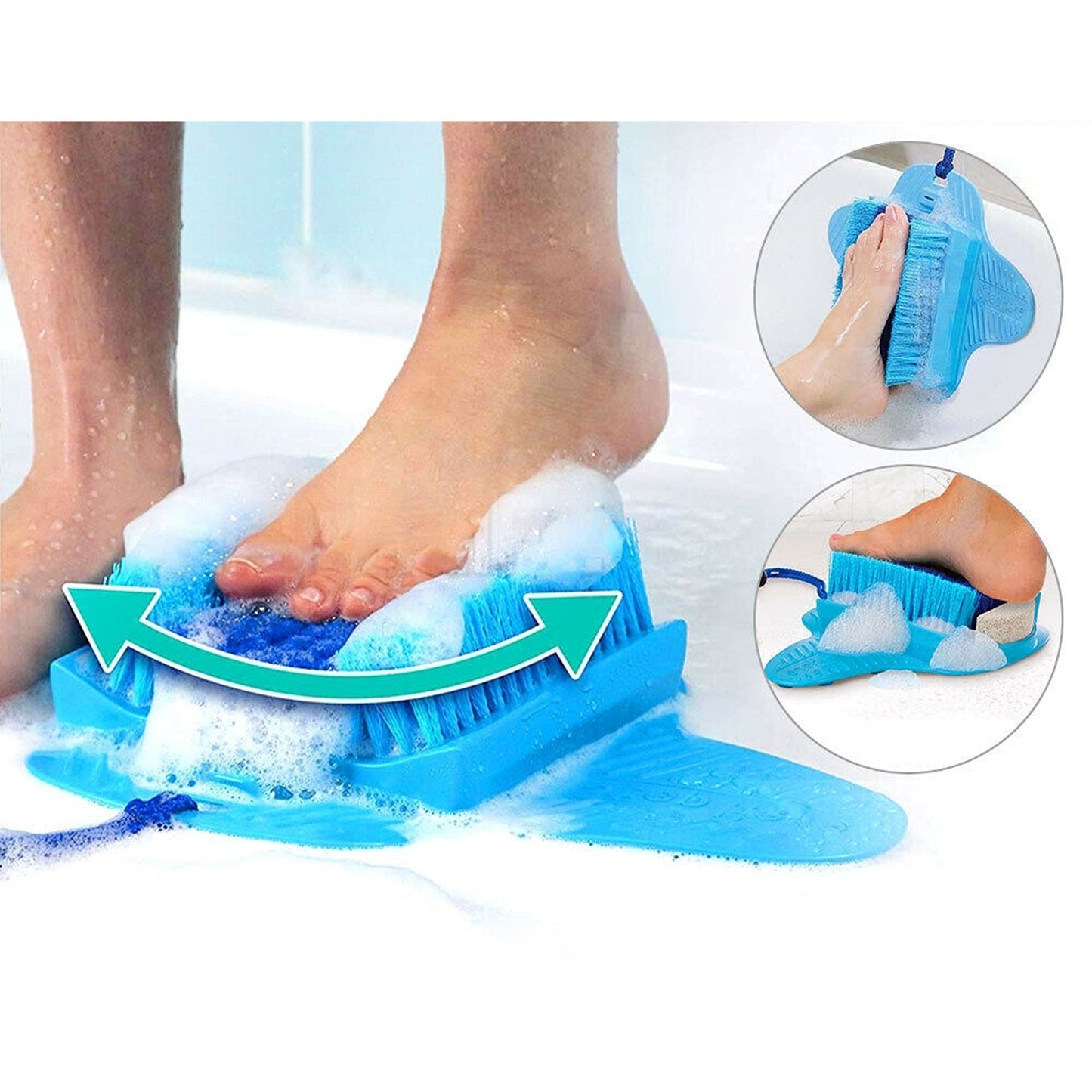 Foot Massage and Cleaner for Shower Non-Slip Scrubber