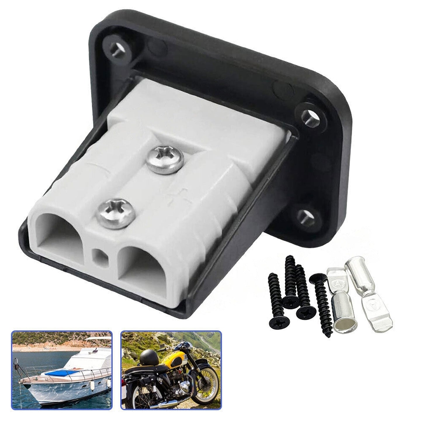 2pcs Flush Mount Anderson Plug Bracket 50Amp for Caravan