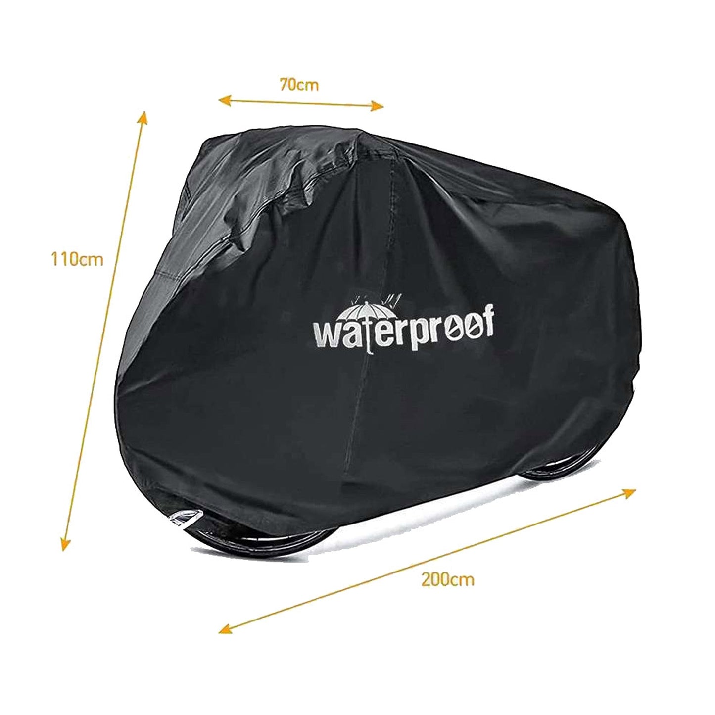 Outdoor Bike Cover UV Protective Waterproof and Heavy-Duty Fabric 210T