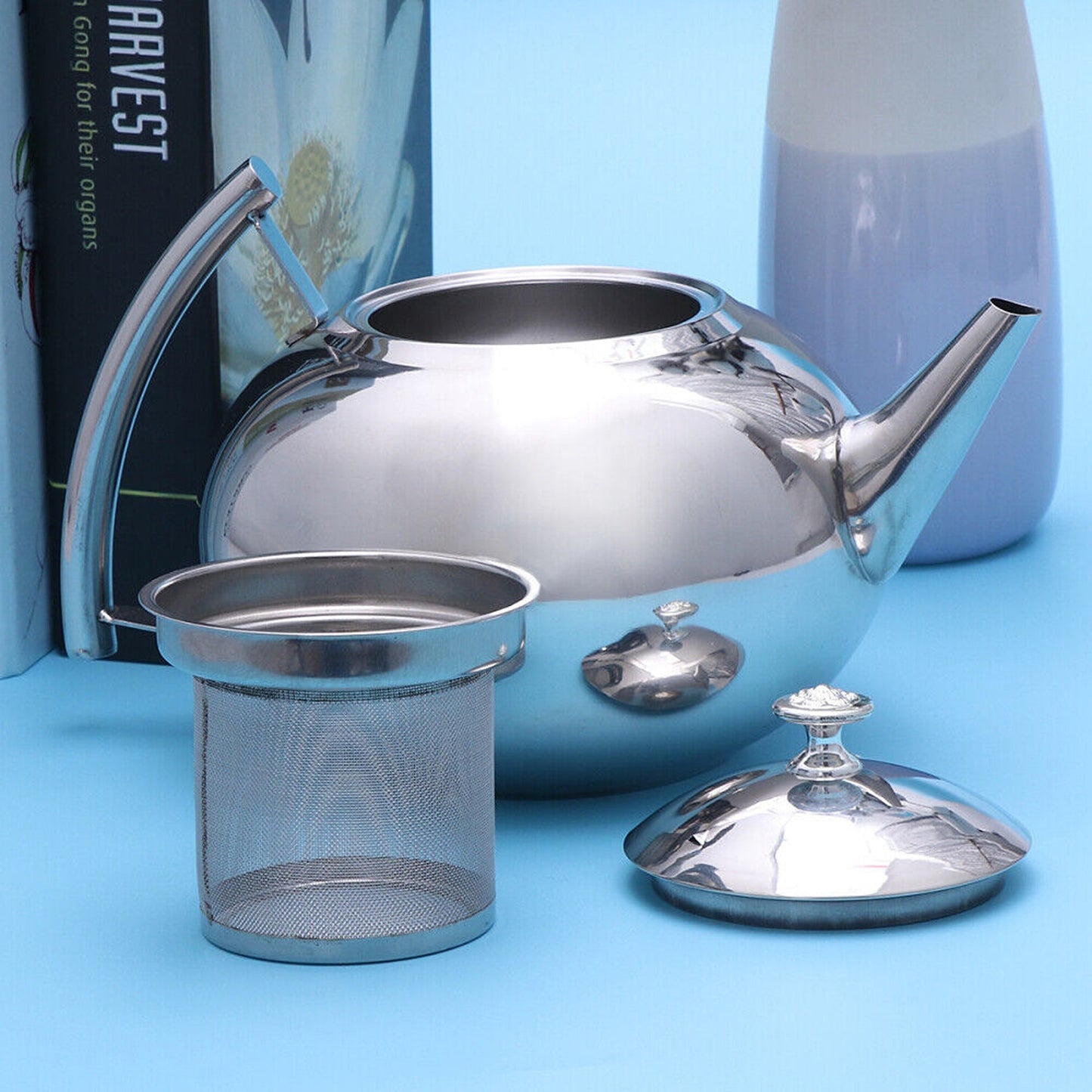 Stylish Modern Teapot with Stainless Infuser 2L
