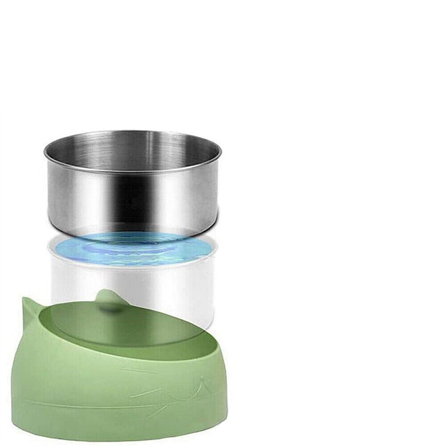 2pcs Elevated Dog Bowl Stand with Tilted Food Water Feeder
