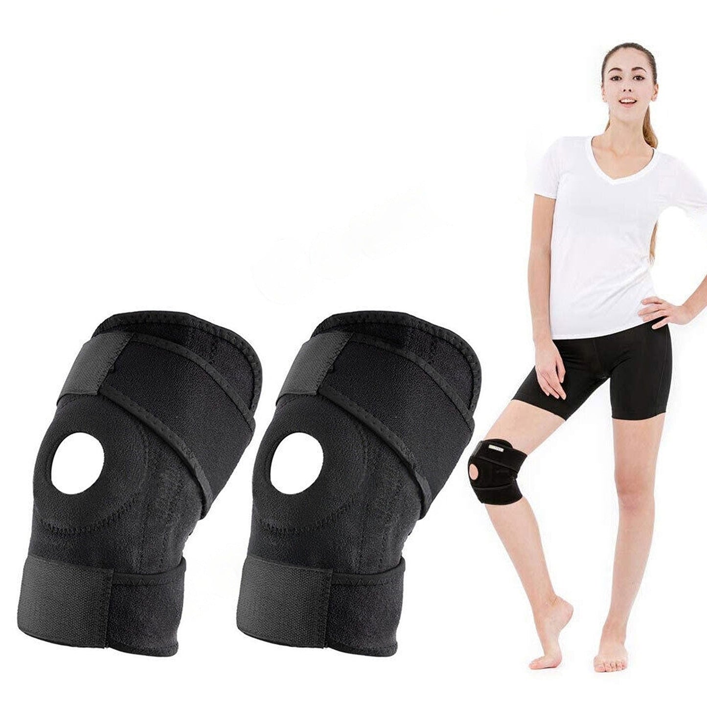 Adjustable Knee Brace for Arthritis Open Stabilizer Sports Support
