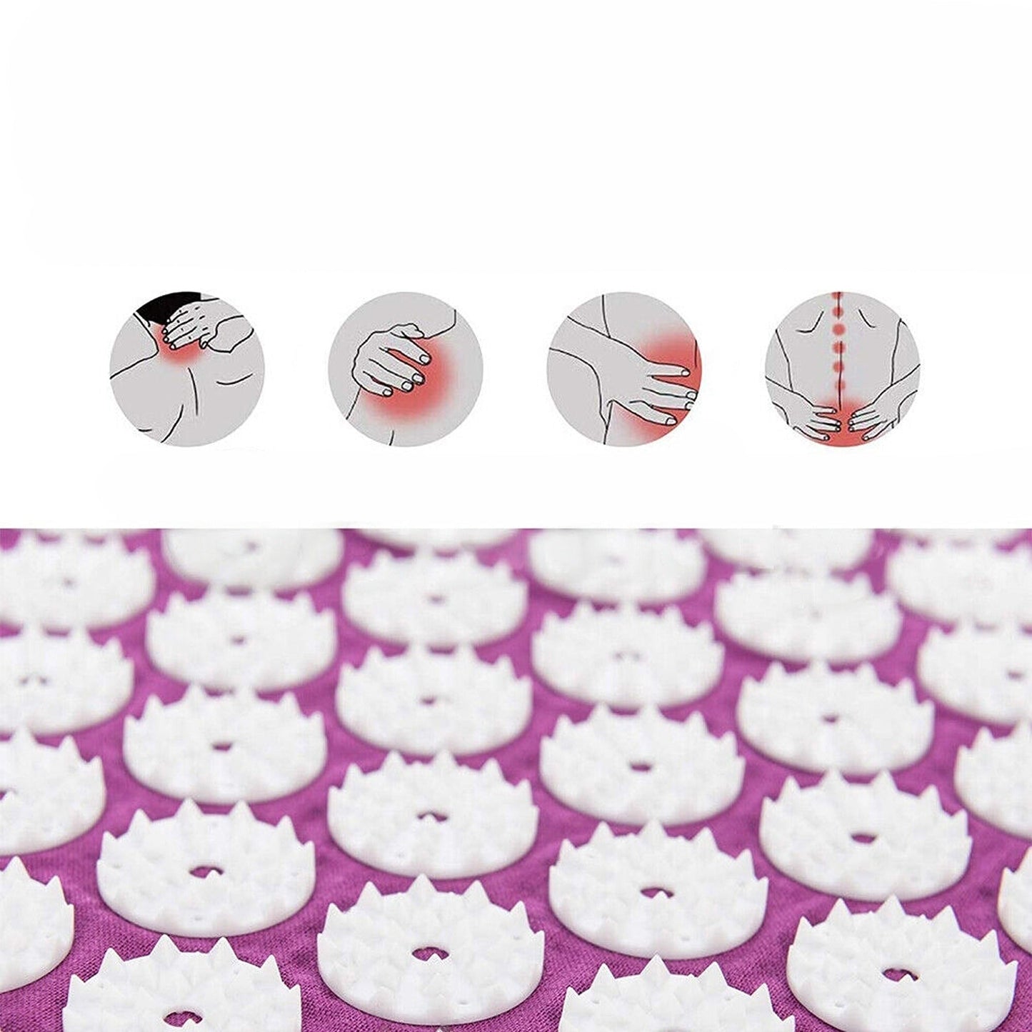 Yoga Acupressure Cushion Mat Body Massager Shakti Pad