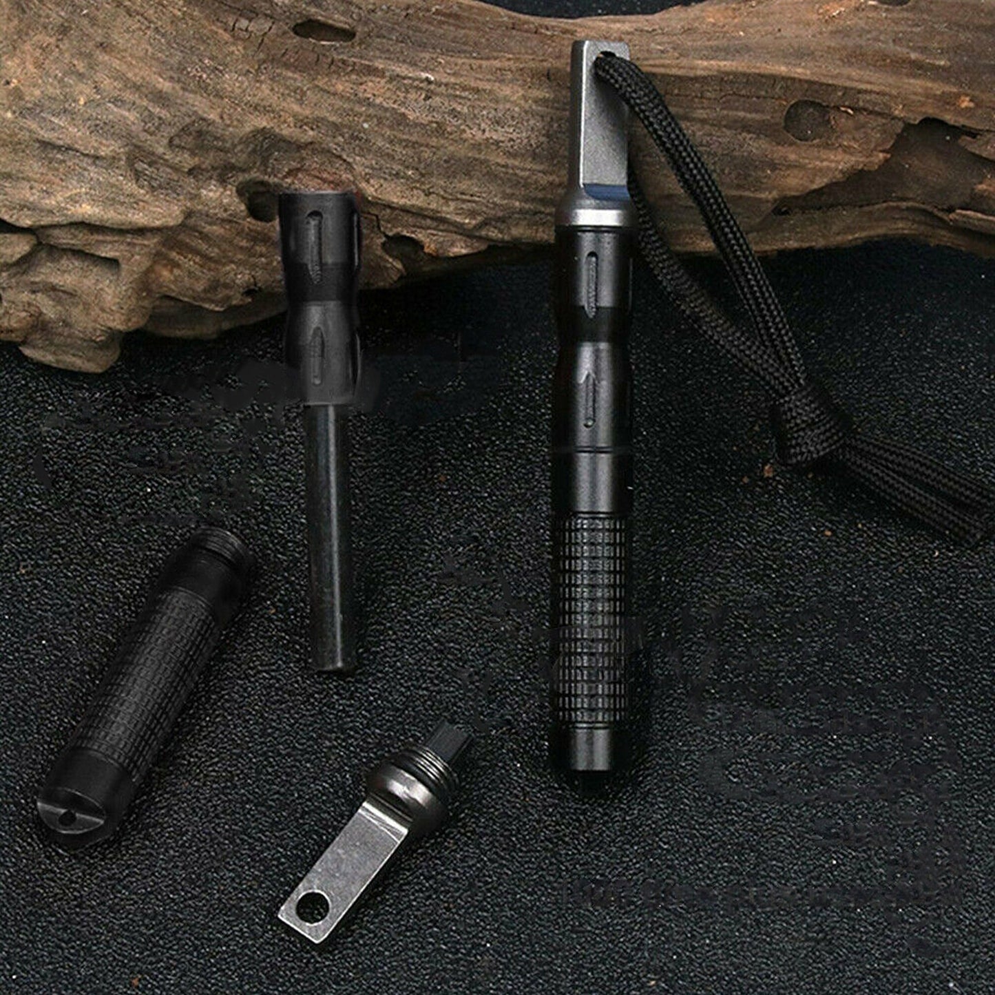 Magnesium Flint Fire Starter with Steel Striker Outdoor Survival Lighter Stick