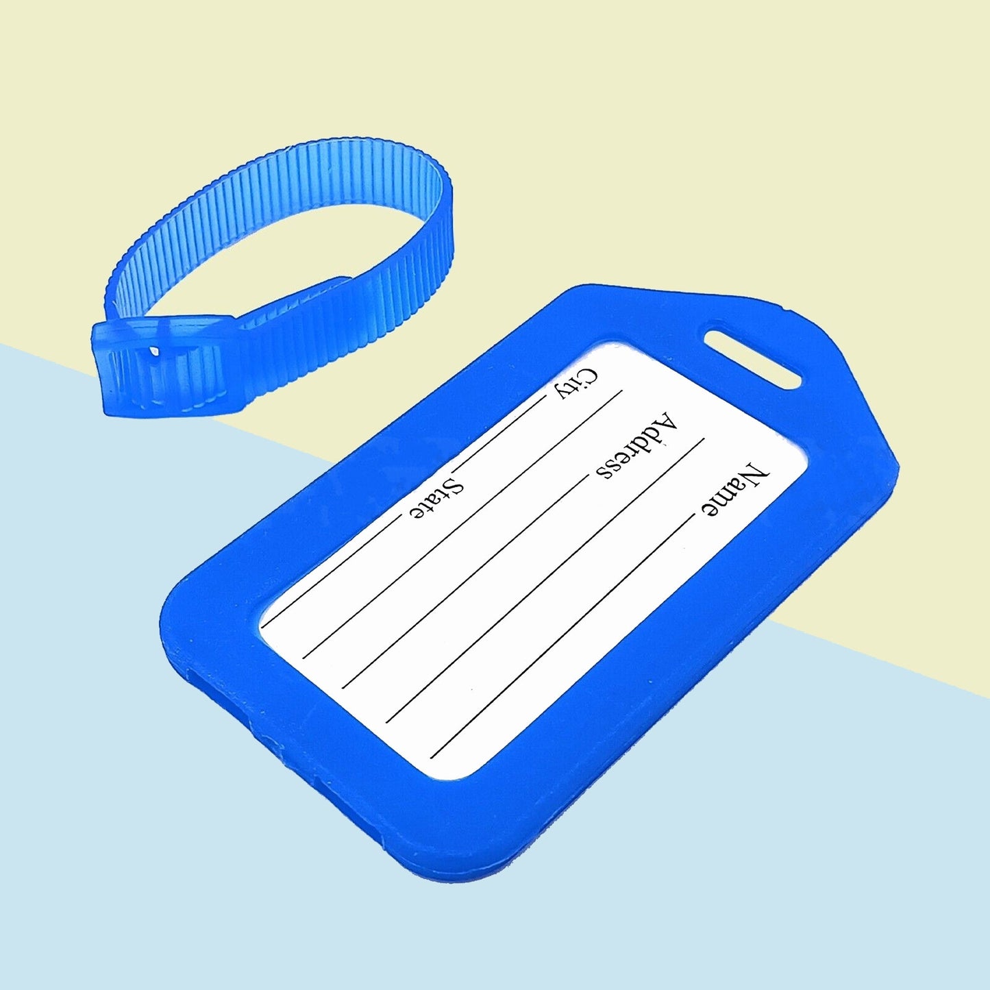 Plastic Luggage ID Travel Tag for Backpack Handbag with Address Label