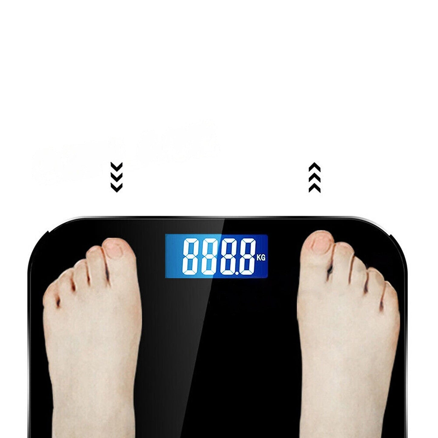 Black Digital Body Fat Scale Wireless Bathroom Bluetooth Weight BMI Monitor