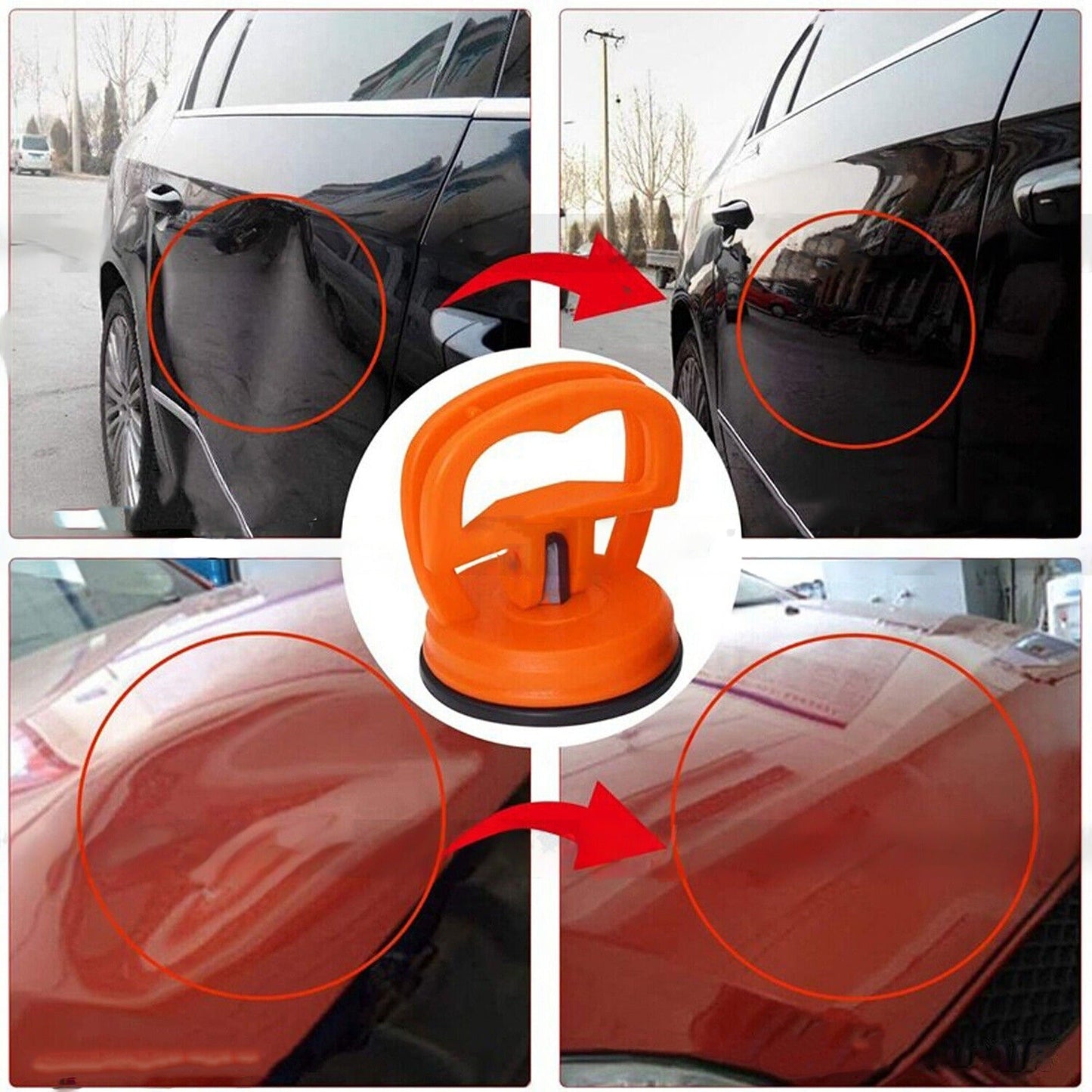 2pcs Suction Cup Dent Puller for Cars Van Bodywork Panel Fix Tool
