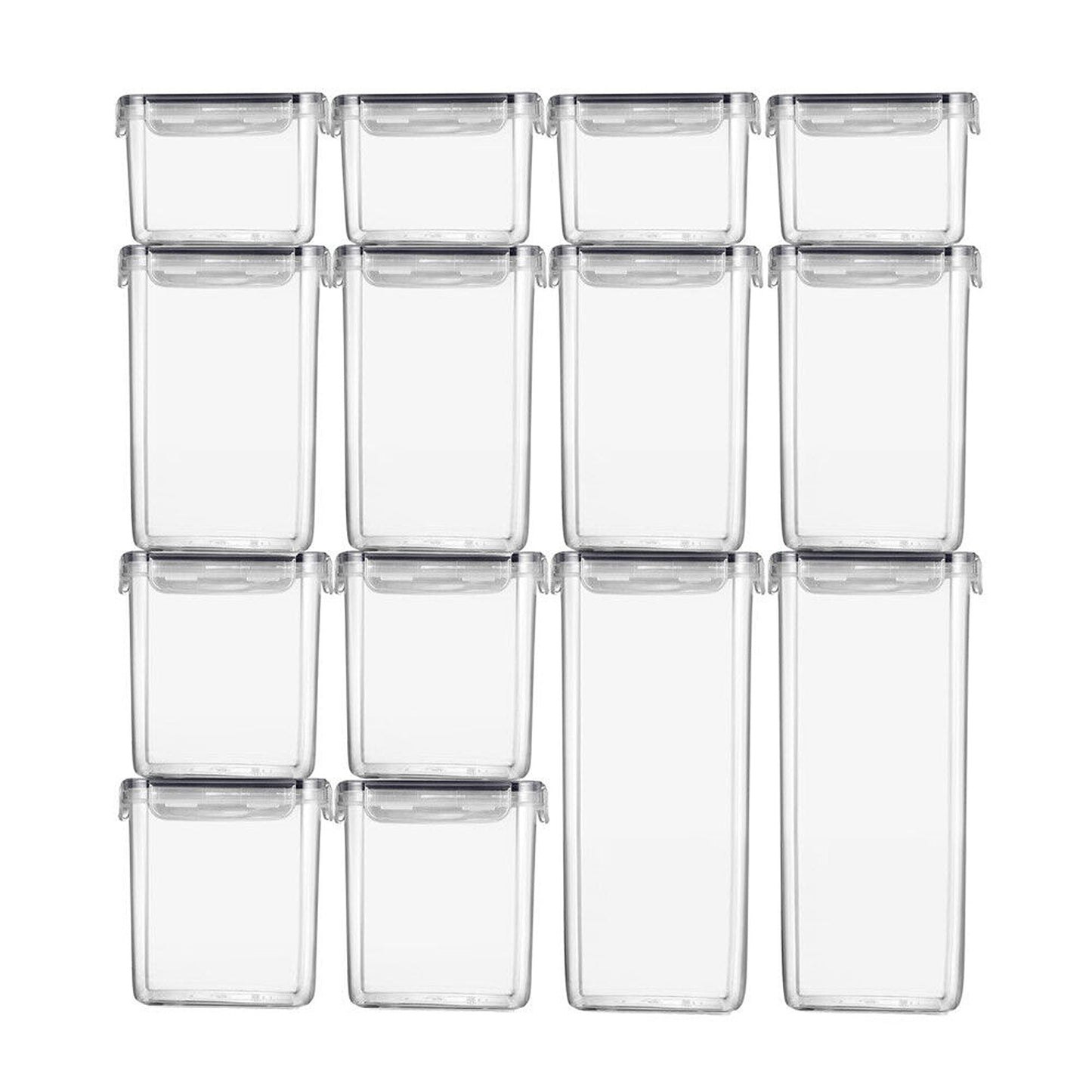 Set of 14 Airtight Food Storage Containers with Lids for Kitchen