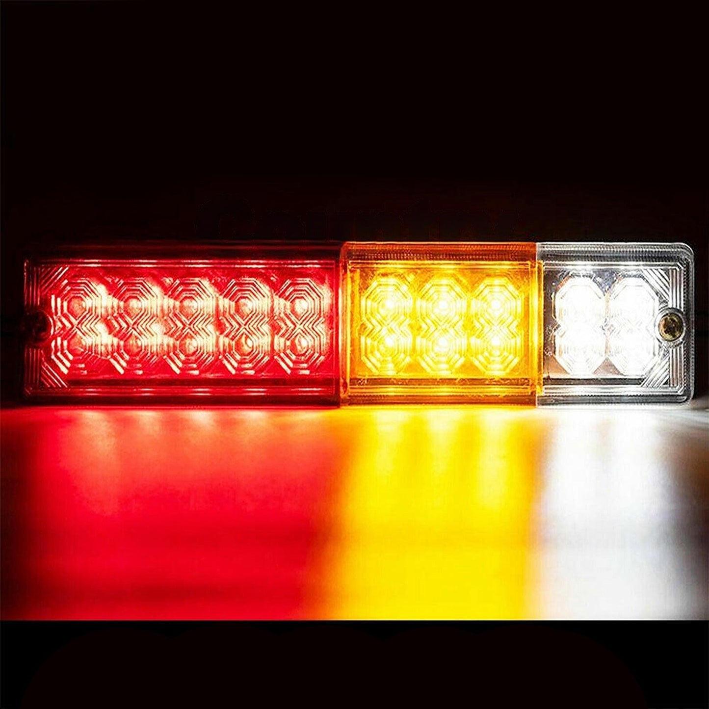 2pcs 12V Tail Lights for Trailer Ute Caravan Truck Stop Indicator Lamps
