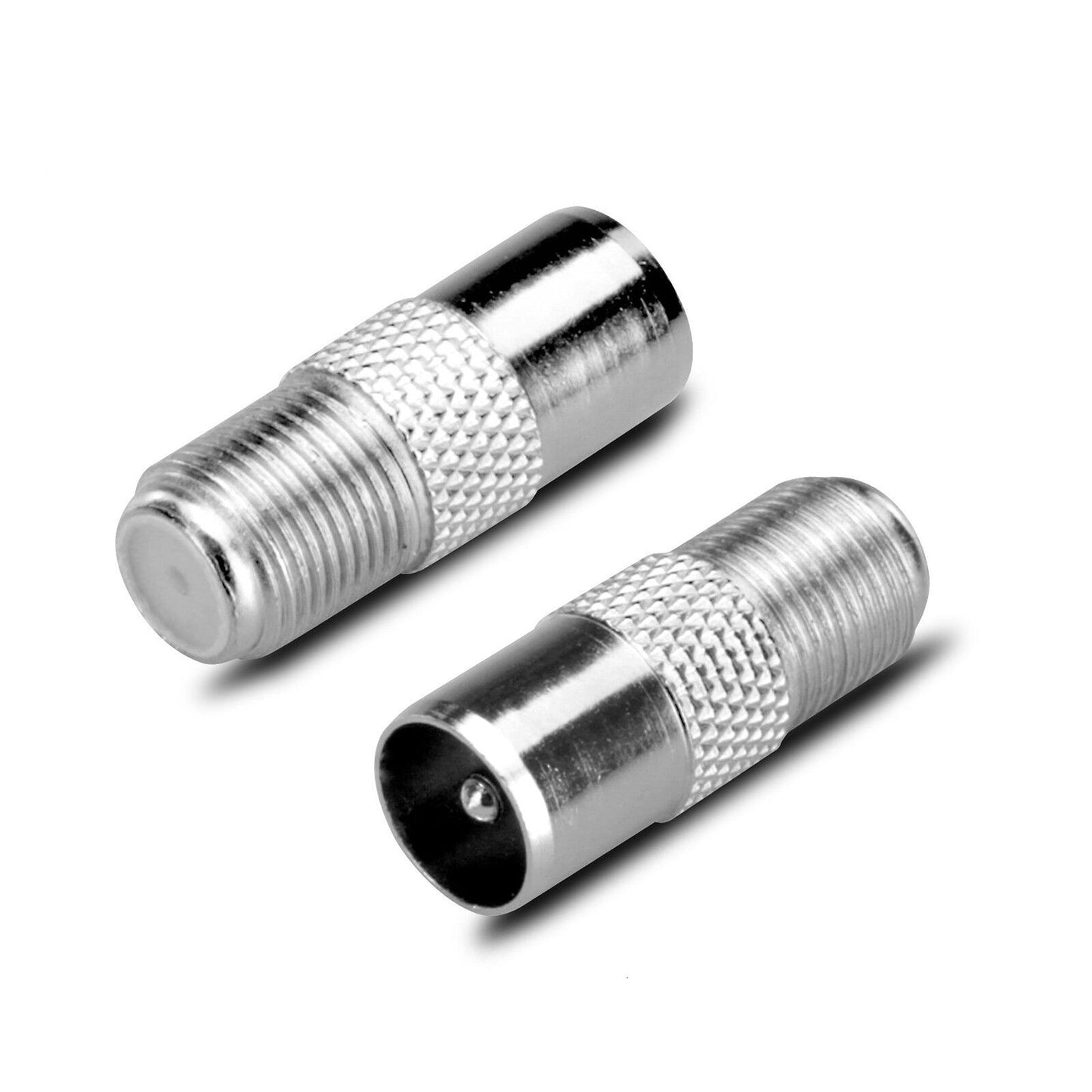 10pcs TV Antenna Cable Connector Adapter Female Plug to PAL Male Socket